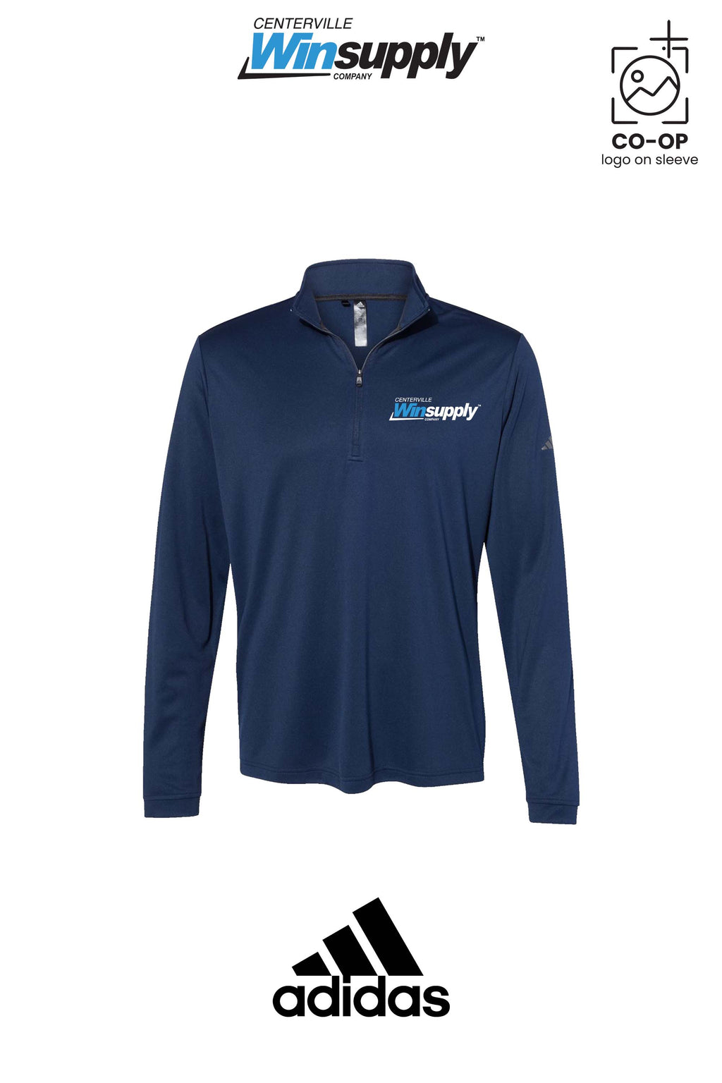 Adidas Mens Ultimate365 Lightweight Quarter-Zip Pullover - Winsupply Centerville OH