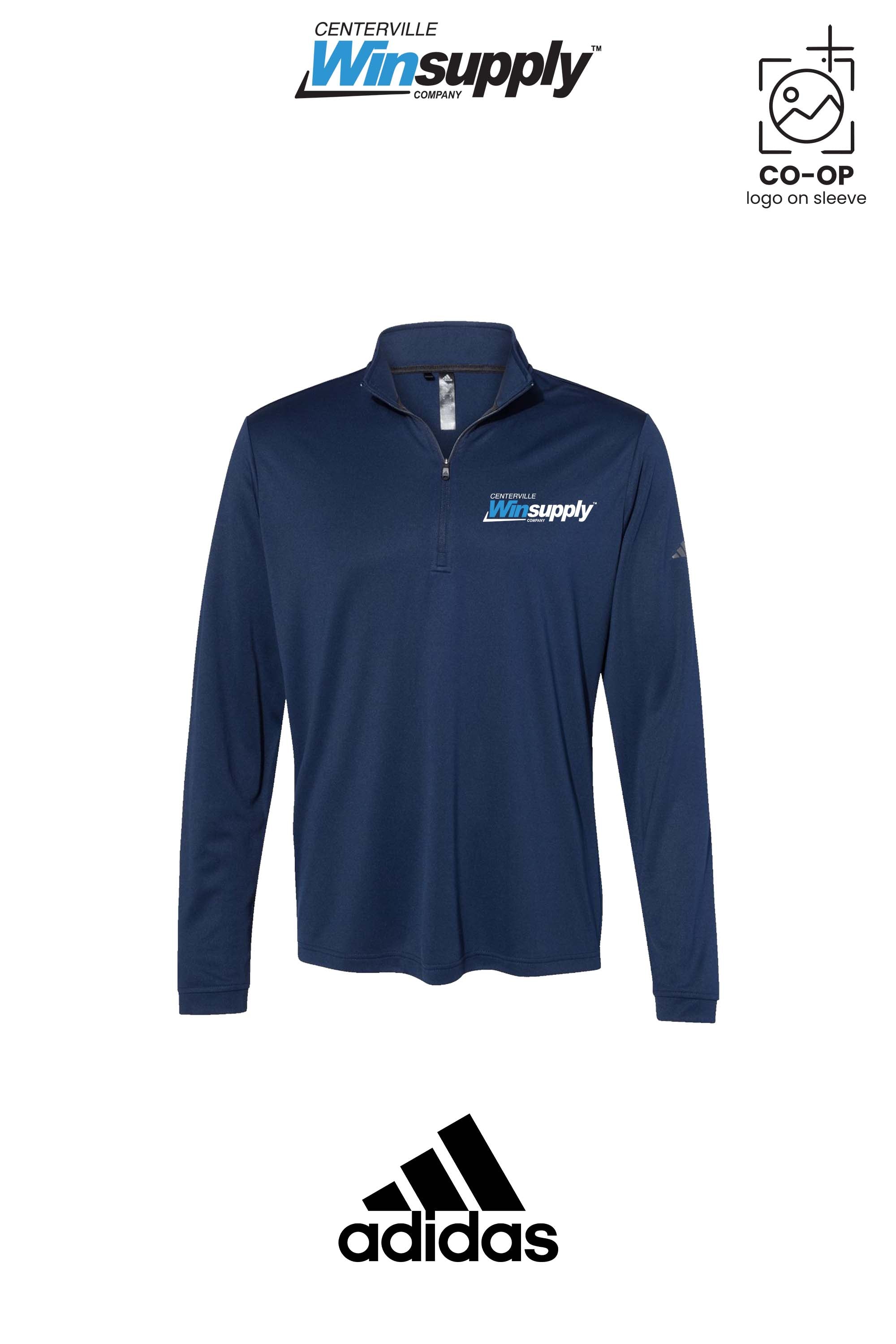 Adidas Mens Ultimate365 Lightweight Quarter-Zip Pullover - Winsupply Centerville OH