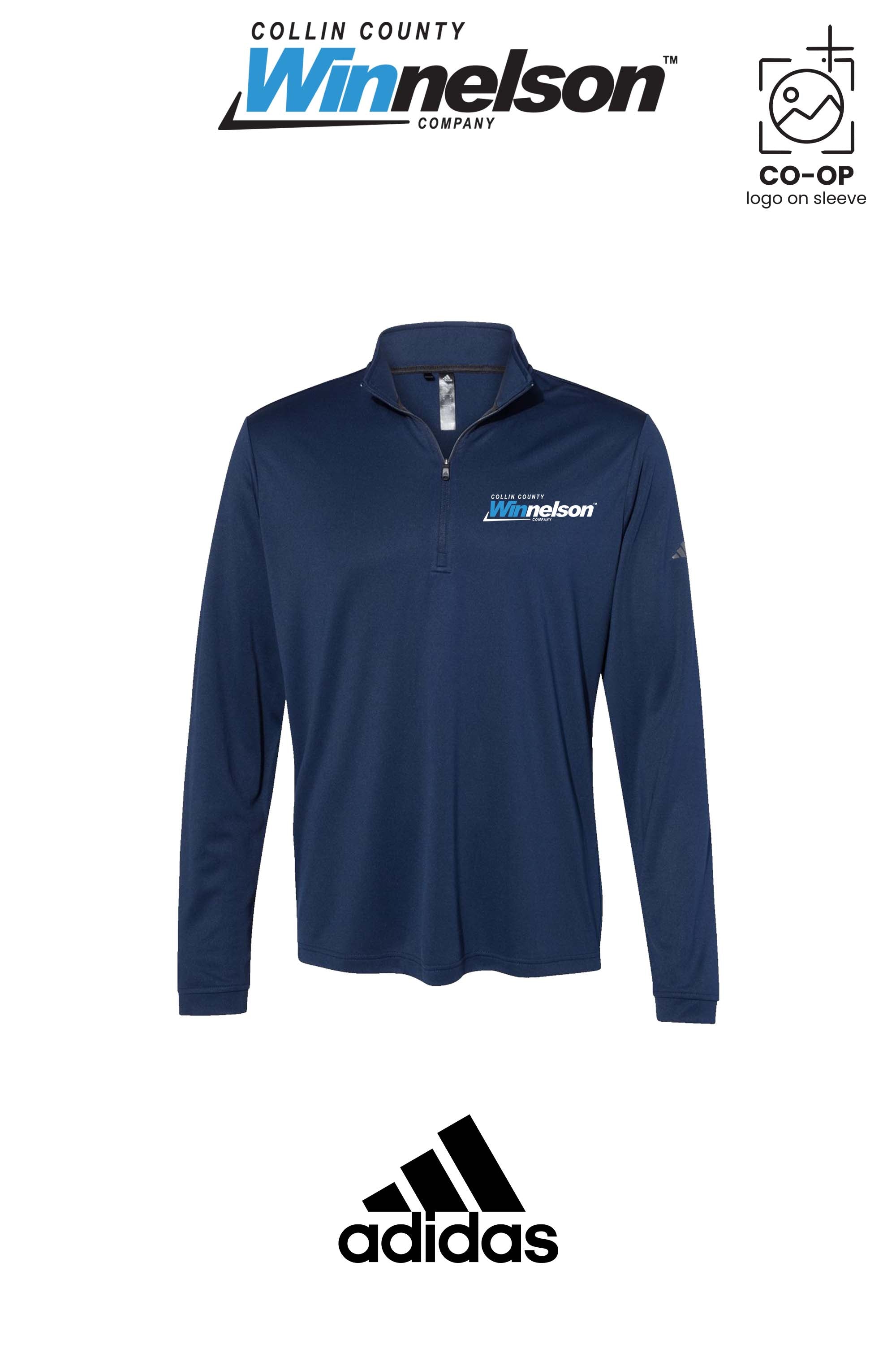 Adidas Mens Ultimate365 Lightweight Quarter-Zip Pullover - Collin County Winnelson
