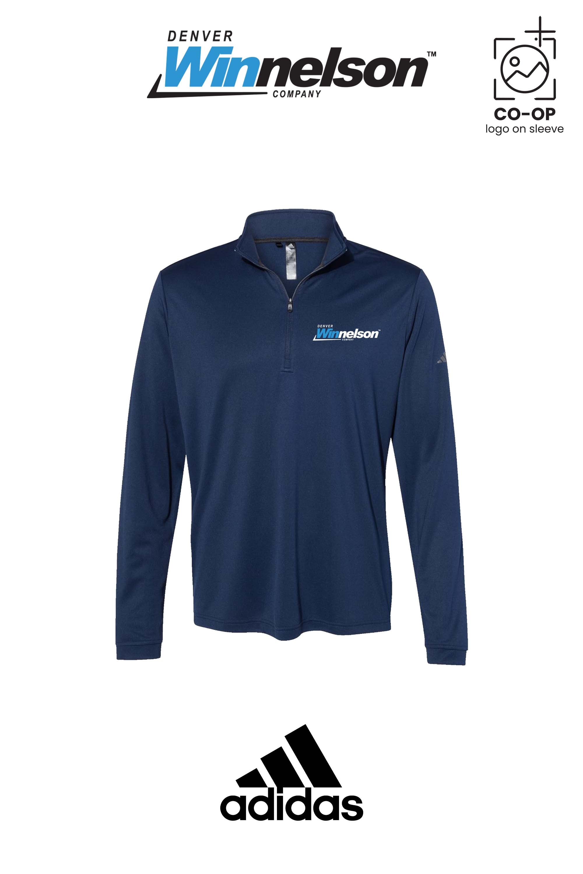 Adidas Mens Ultimate365 Lightweight Quarter-Zip Pullover - Denver Winnelson
