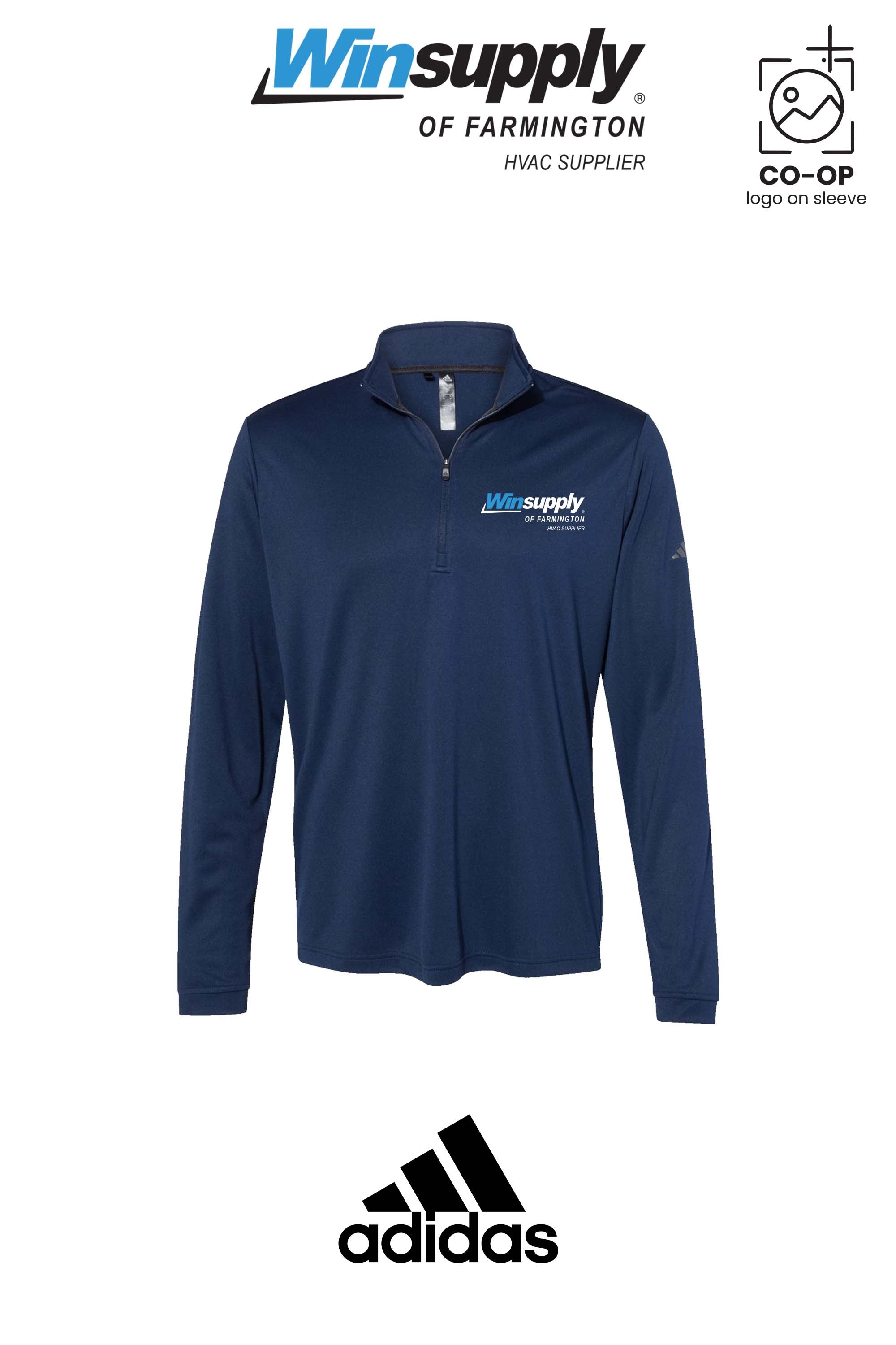 Adidas Mens Ultimate365 Lightweight Quarter-Zip Pullover - Winsupply of Farmington
