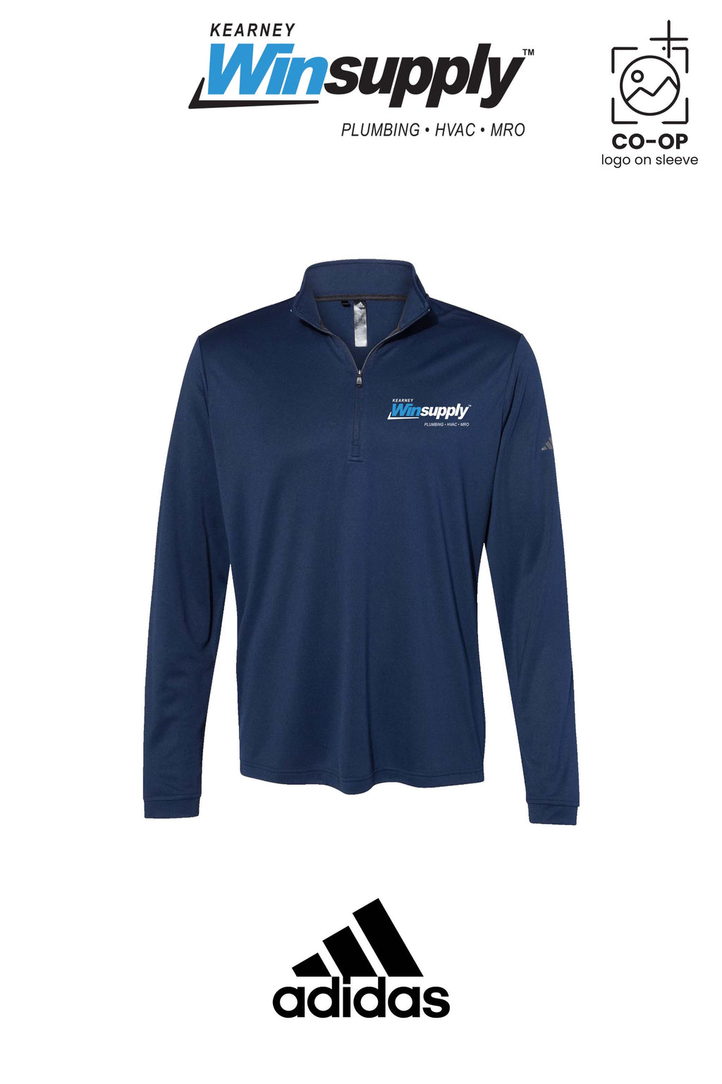 Adidas Mens Ultimate365 Lightweight Quarter-Zip Pullover - Kearney Winsupply