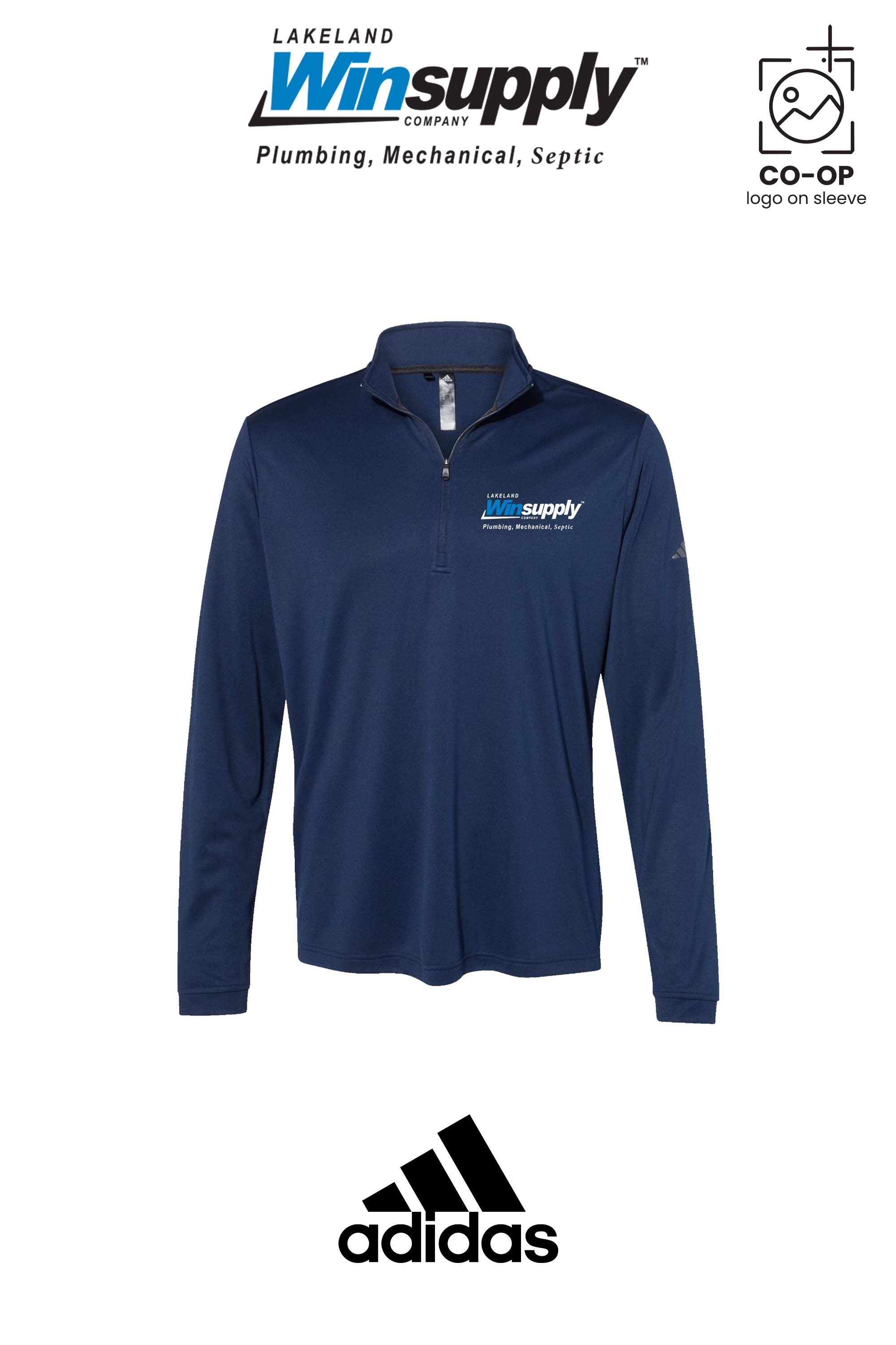 Adidas Mens Ultimate365 Lightweight Quarter-Zip Pullover - Lakeland Winsupply