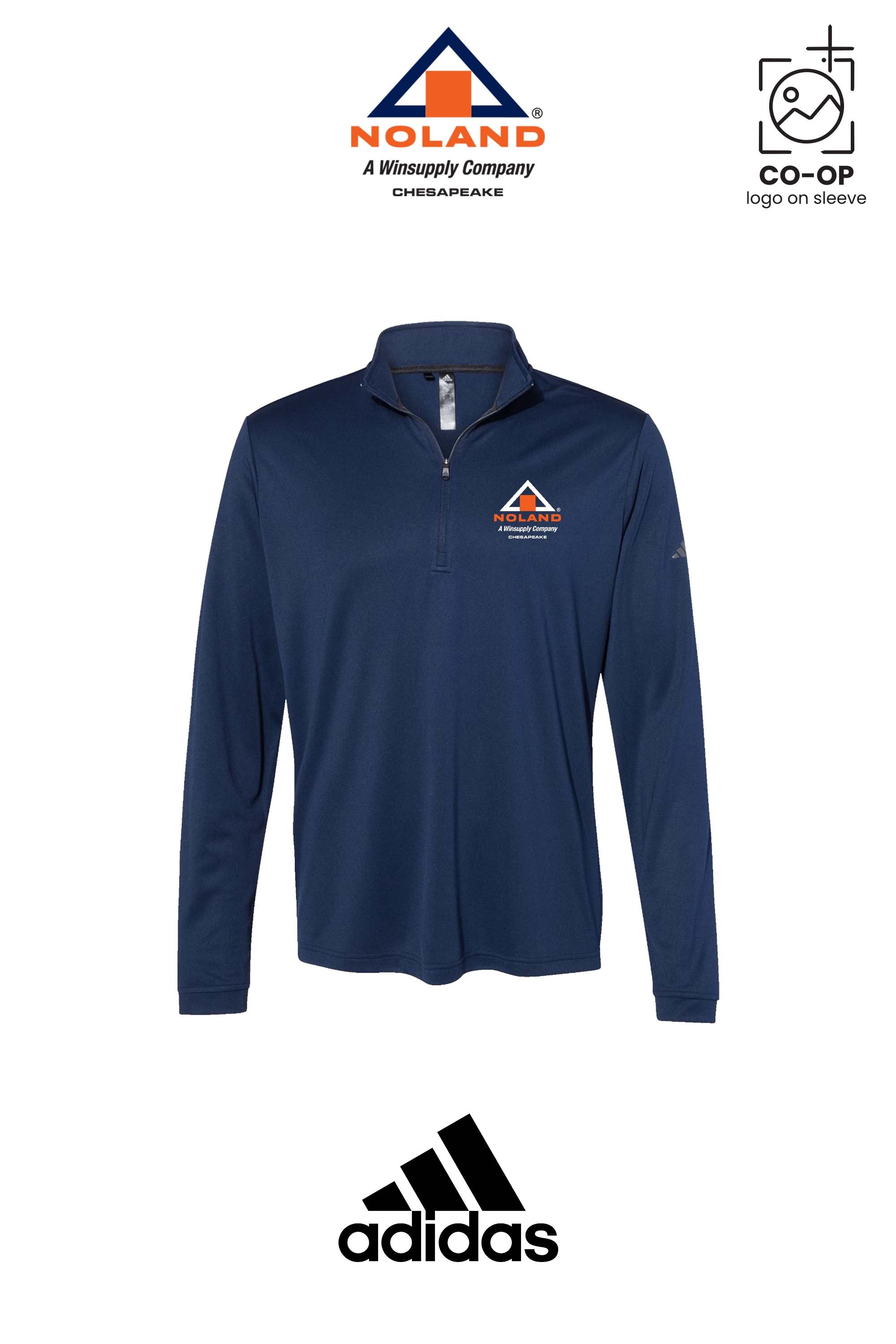 Adidas Mens Ultimate365 Lightweight Quarter-Zip Pullover - Noland Company Chesapeake
