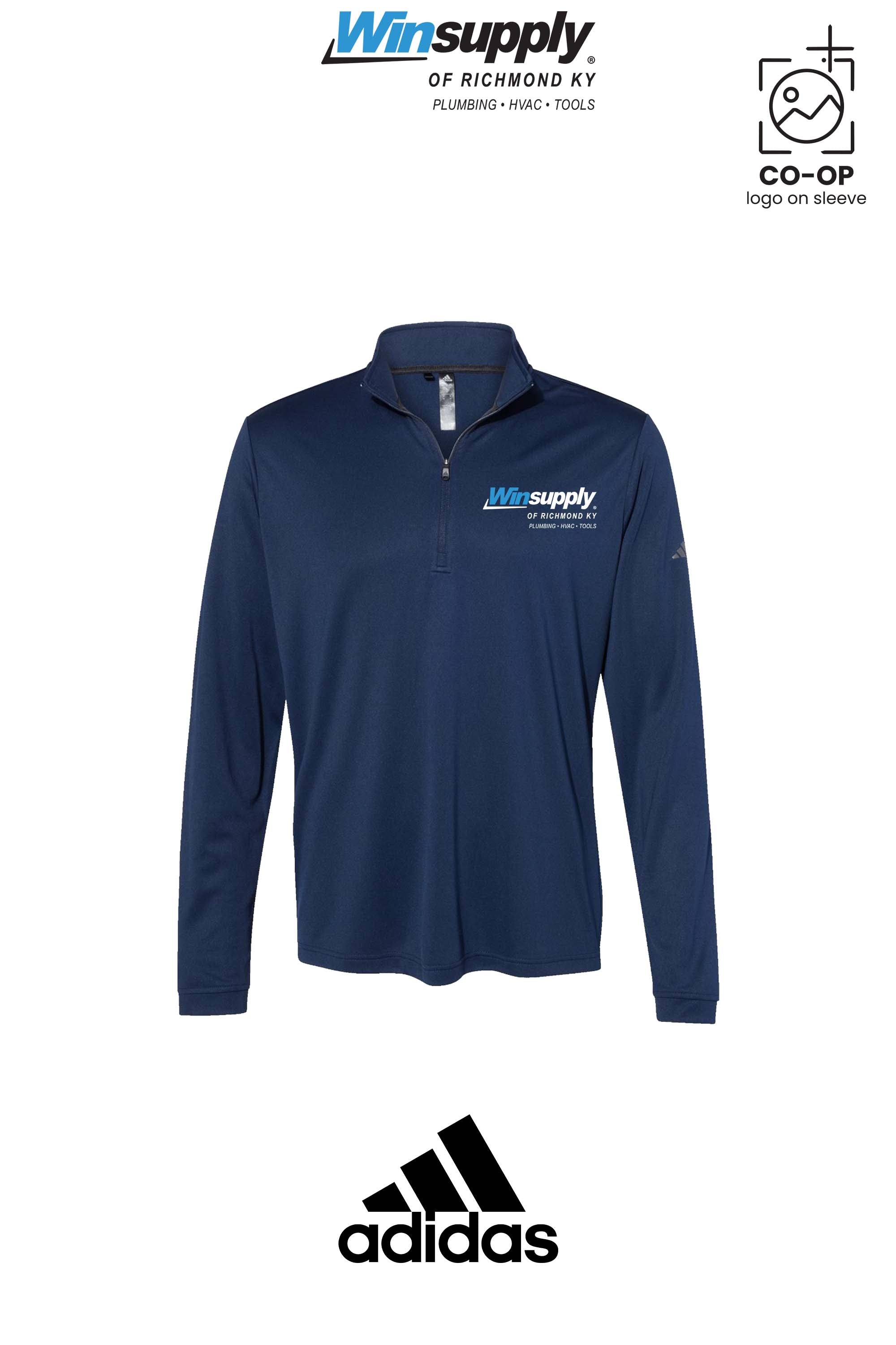 Adidas Mens Ultimate365 Lightweight Quarter-Zip Pullover - Winsupply of Richmond KY
