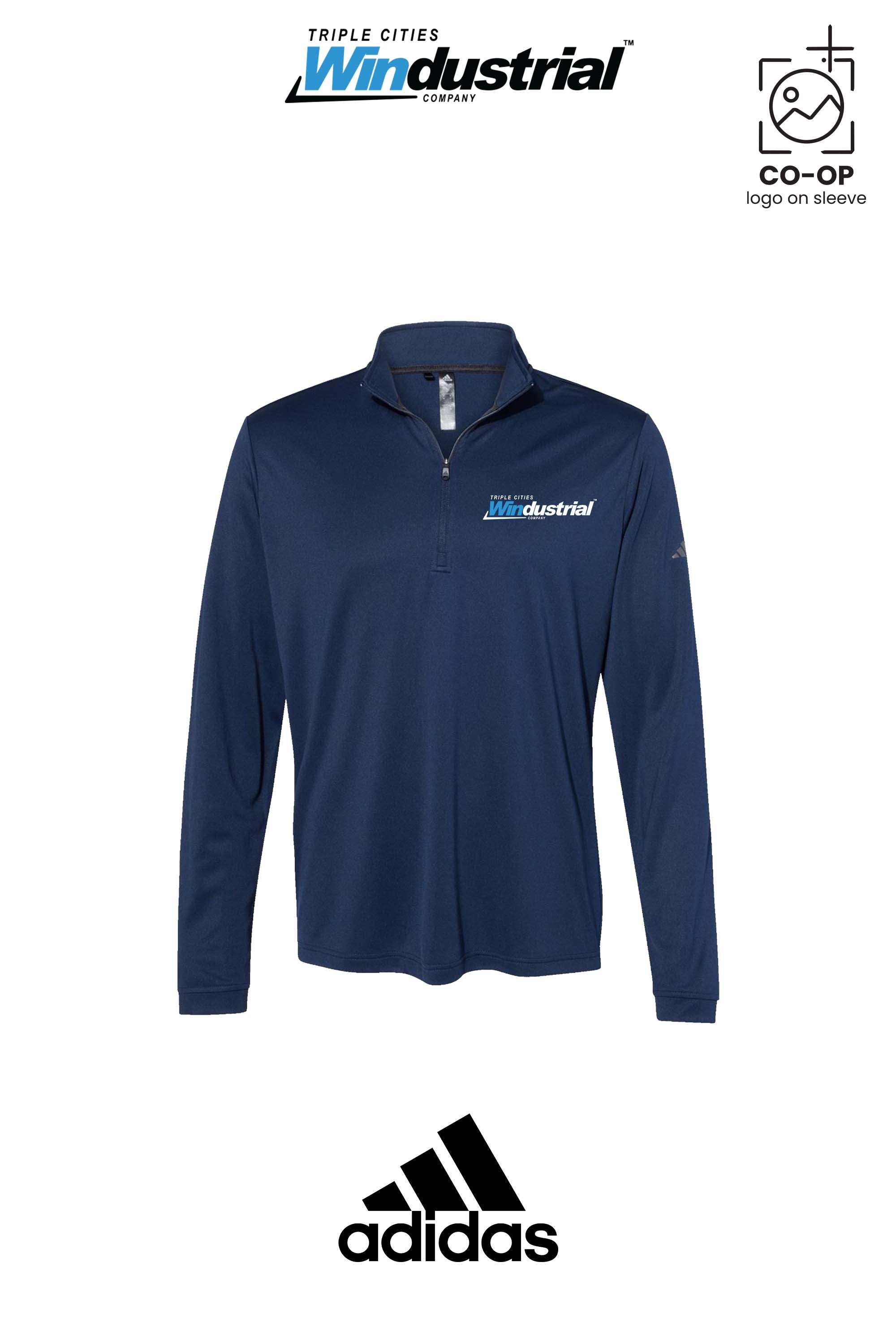 Adidas Mens Ultimate365 Lightweight Quarter-Zip Pullover - Windustrial Triple Cities