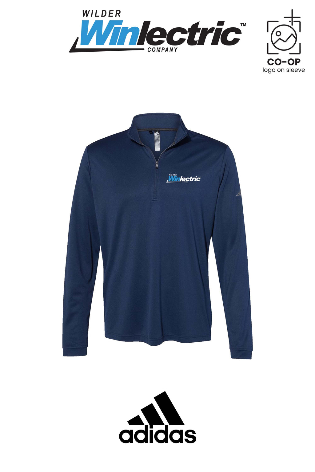 Adidas Mens Ultimate365 Lightweight Quarter-Zip Pullover - Wilder Winlectric