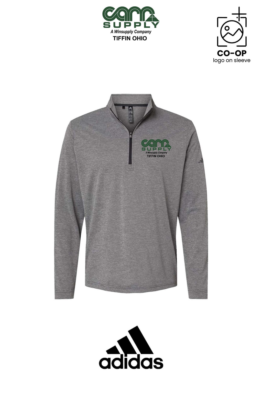 Adidas Mens Ultimate365 Lightweight Quarter-Zip Pullover - Carr Supply - Tiffin