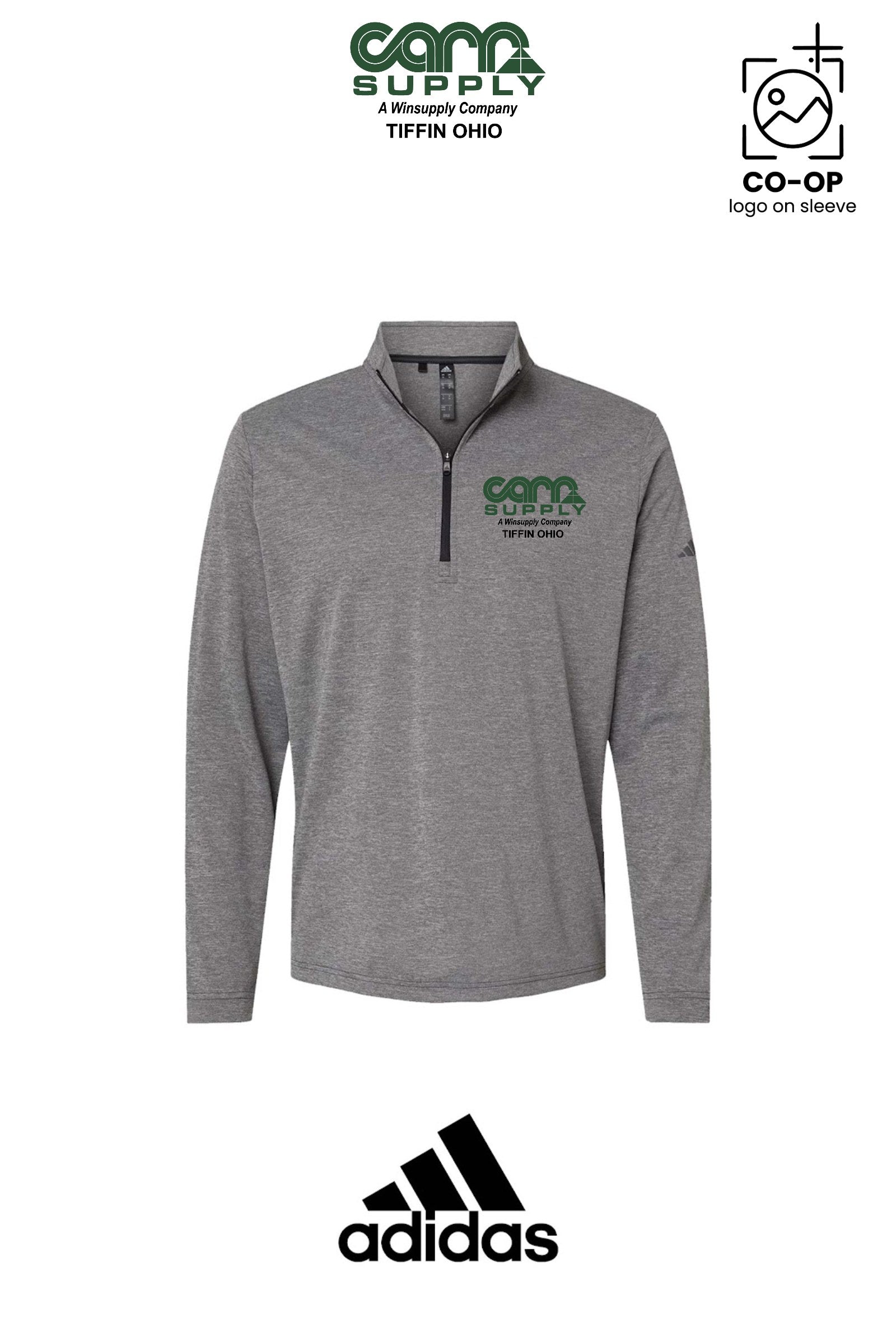 Adidas Mens Ultimate365 Lightweight Quarter-Zip Pullover - Carr Supply - Tiffin