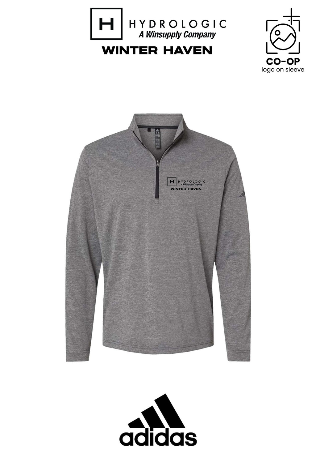 Adidas Mens Ultimate365 Lightweight Quarter-Zip Pullover - Winsupply of Winter Haven
