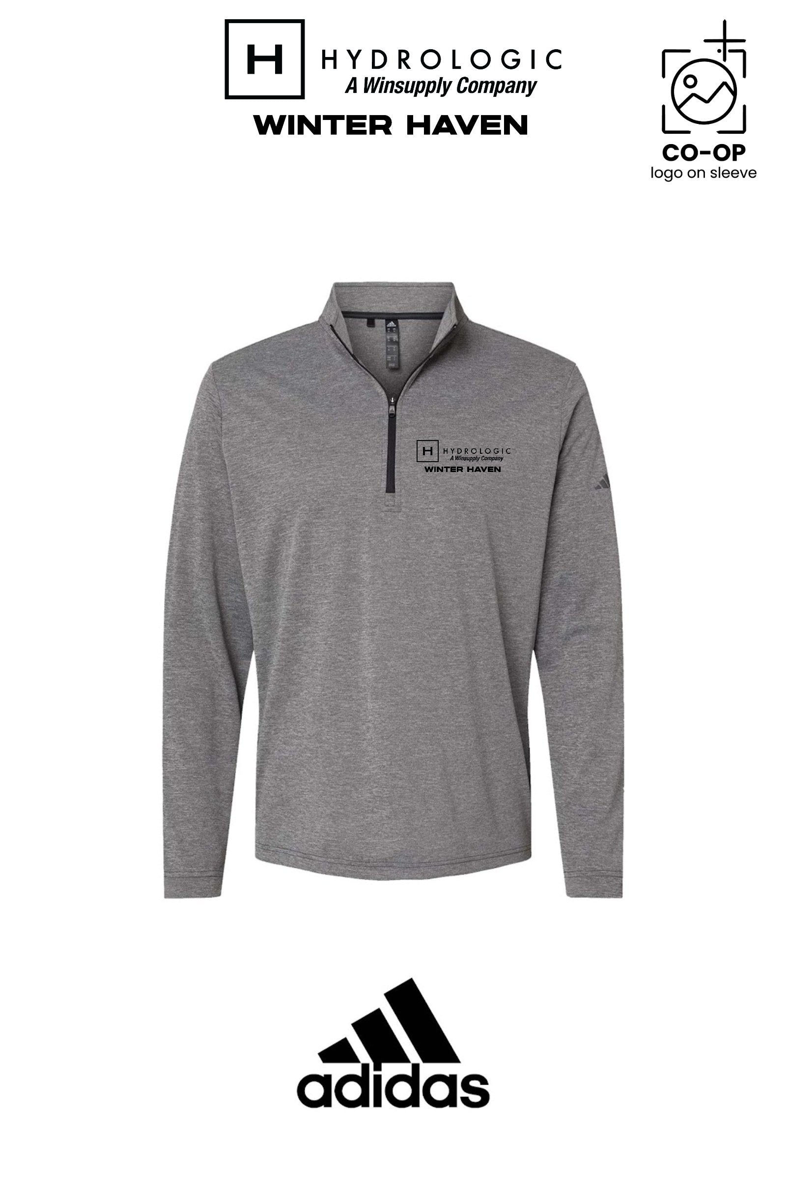 Adidas Mens Ultimate365 Lightweight Quarter-Zip Pullover - Winsupply of Winter Haven