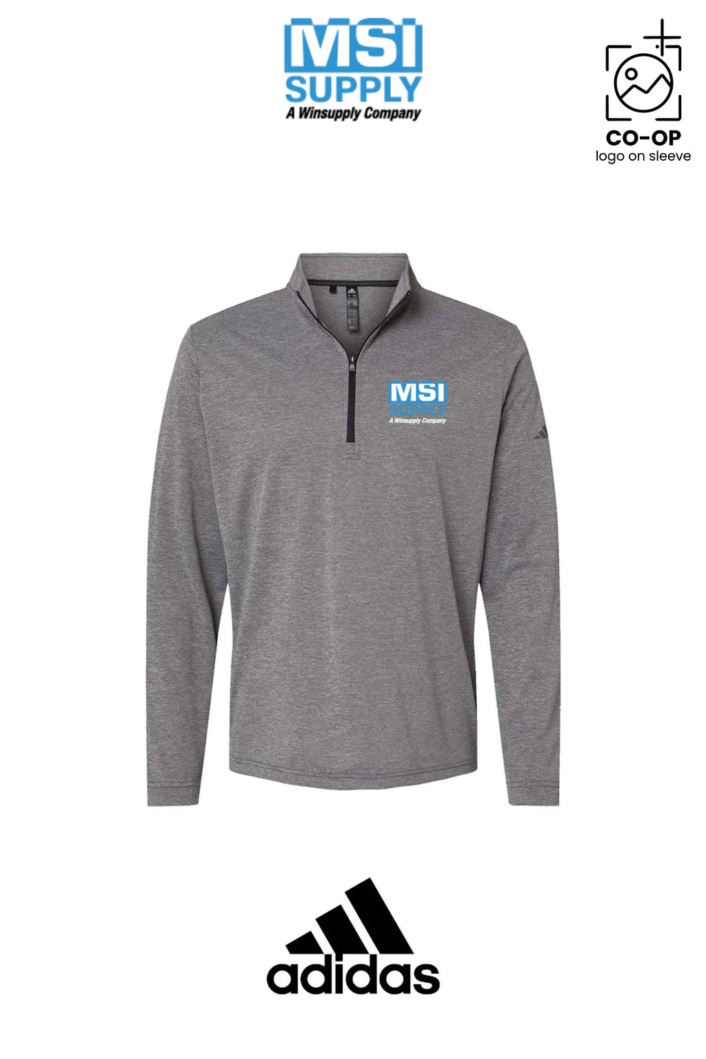 Adidas Mens Ultimate365 Lightweight Quarter-Zip Pullover - MSI Supply Houston
