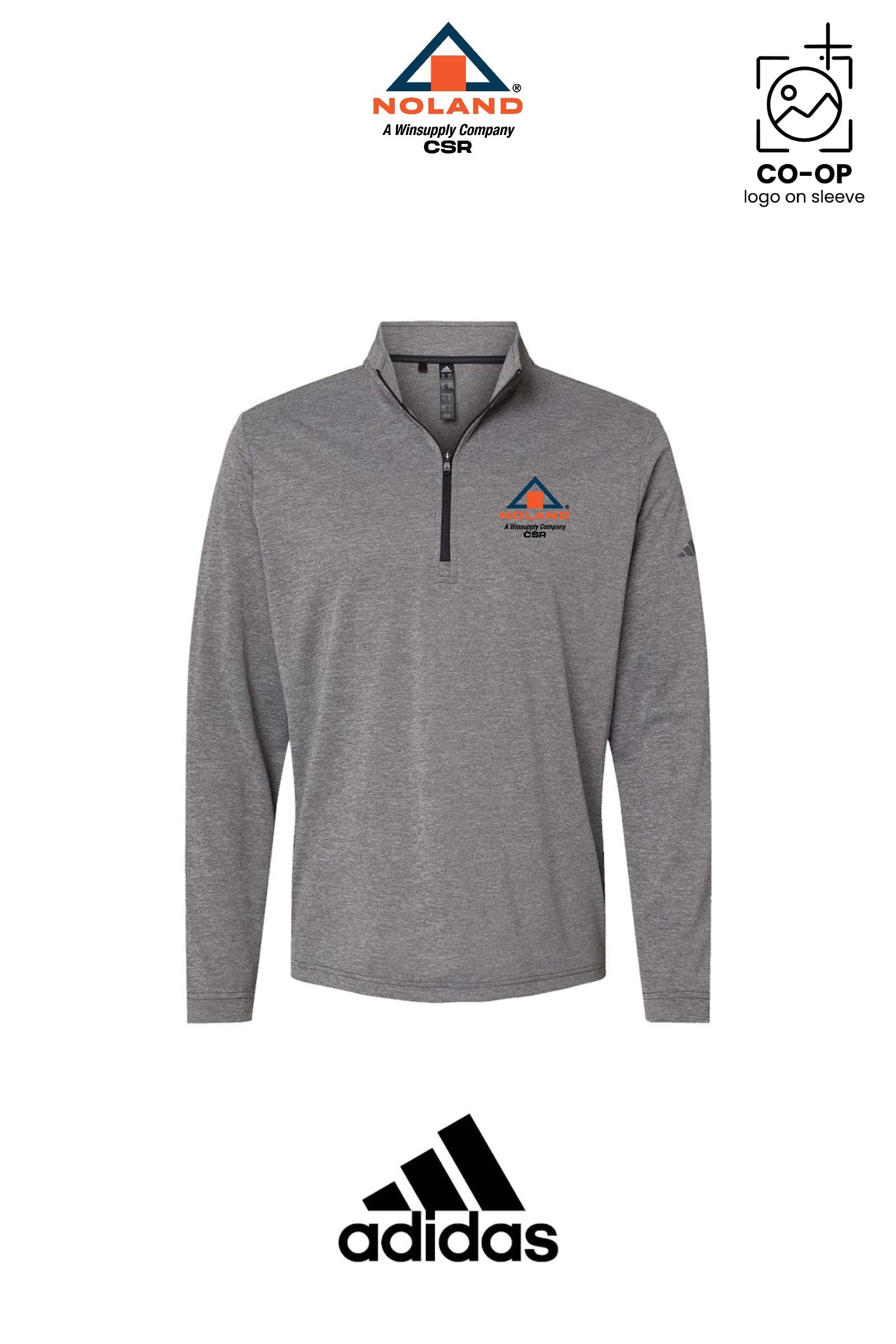 Adidas Mens Ultimate365 Lightweight Quarter-Zip Pullover - Noland CSR
