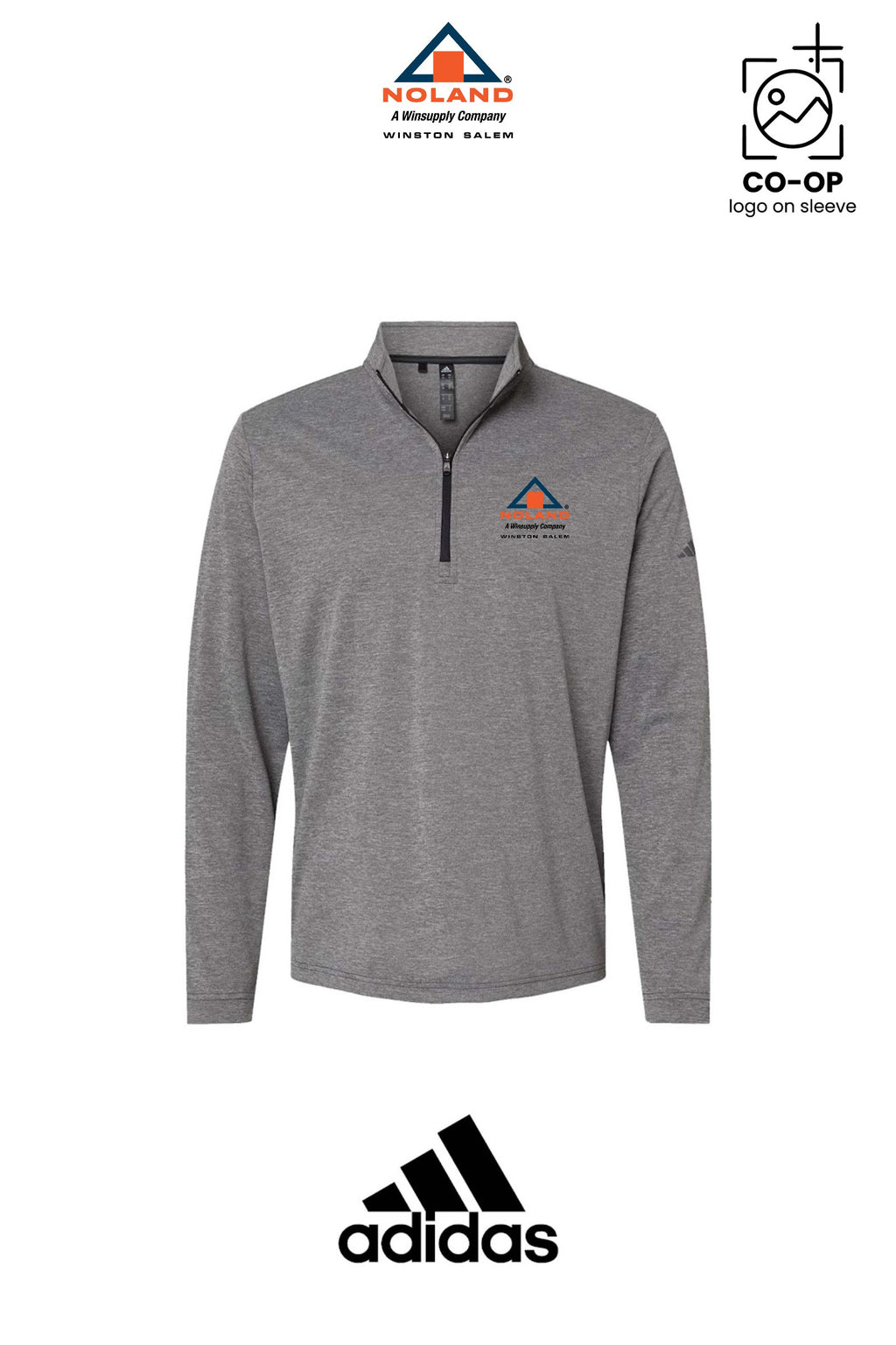 Adidas Mens Ultimate365 Lightweight Quarter-Zip Pullover - Winston Salem Noland