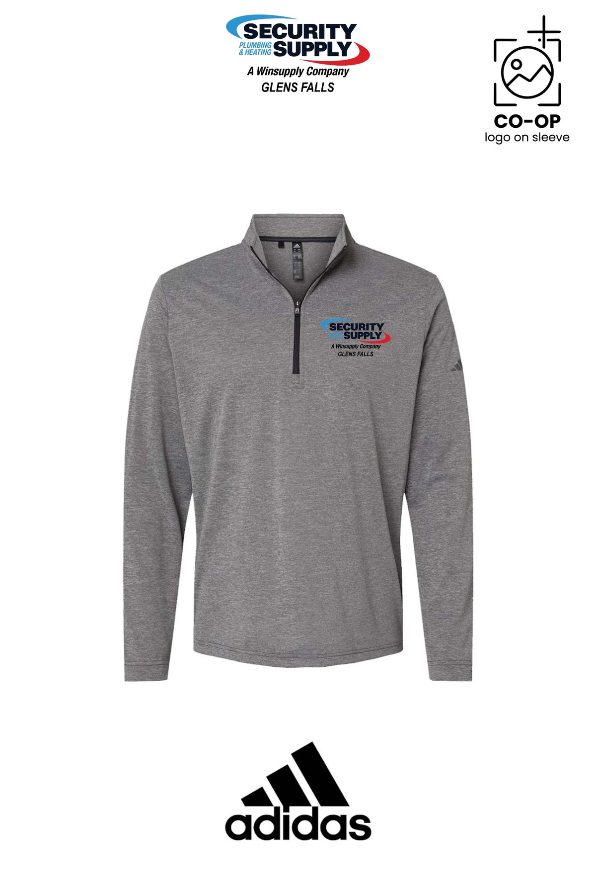 Adidas Mens Ultimate365 Lightweight Quarter-Zip Pullover - SPHS Glens Falls