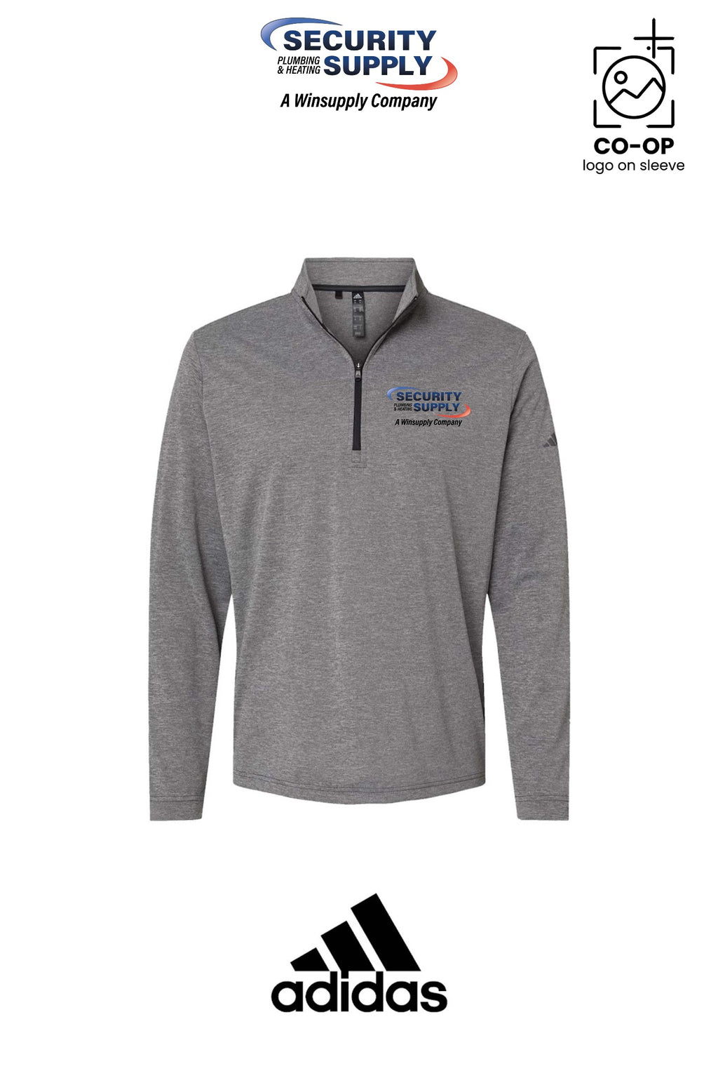 Adidas Mens Ultimate365 Lightweight Quarter-Zip Pullover - SPHS Watertown