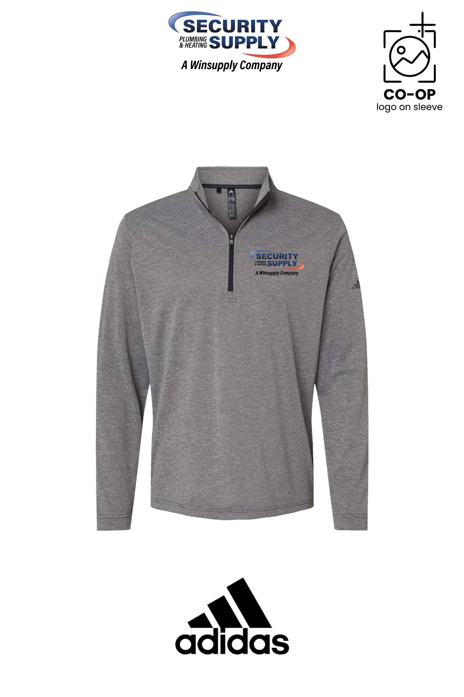 Adidas Mens Ultimate365 Lightweight Quarter-Zip Pullover - SPHS Watertown