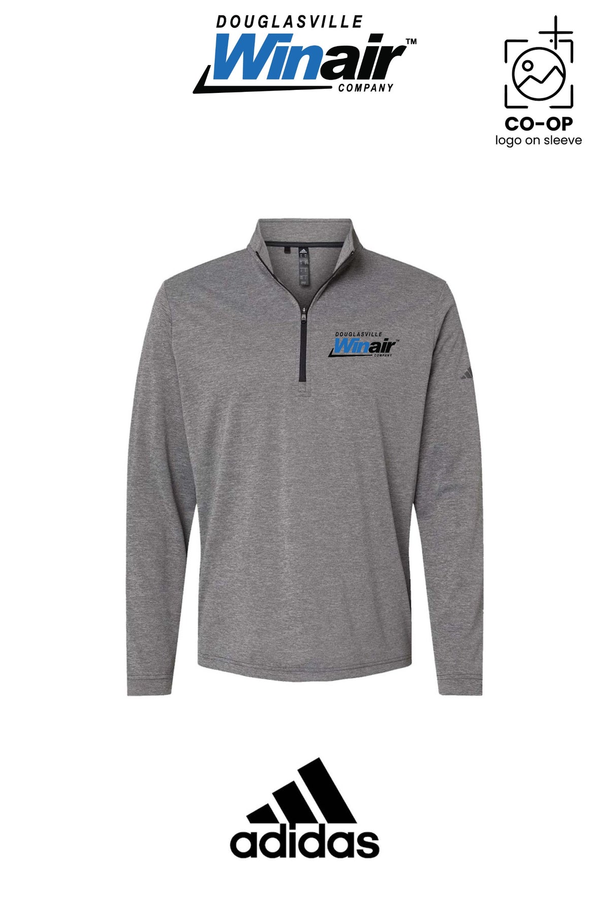 Adidas Mens Ultimate365 Lightweight Quarter-Zip Pullover - Douglasville Winair
