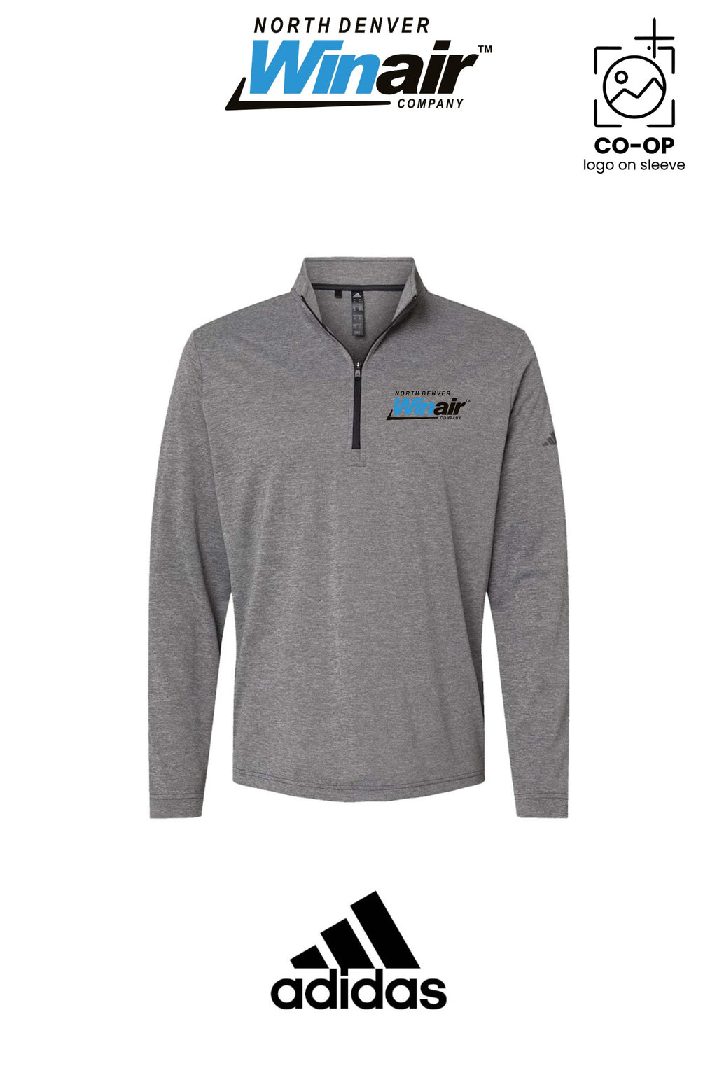 Adidas Mens Ultimate365 Lightweight Quarter-Zip Pullover - North Denver Winair