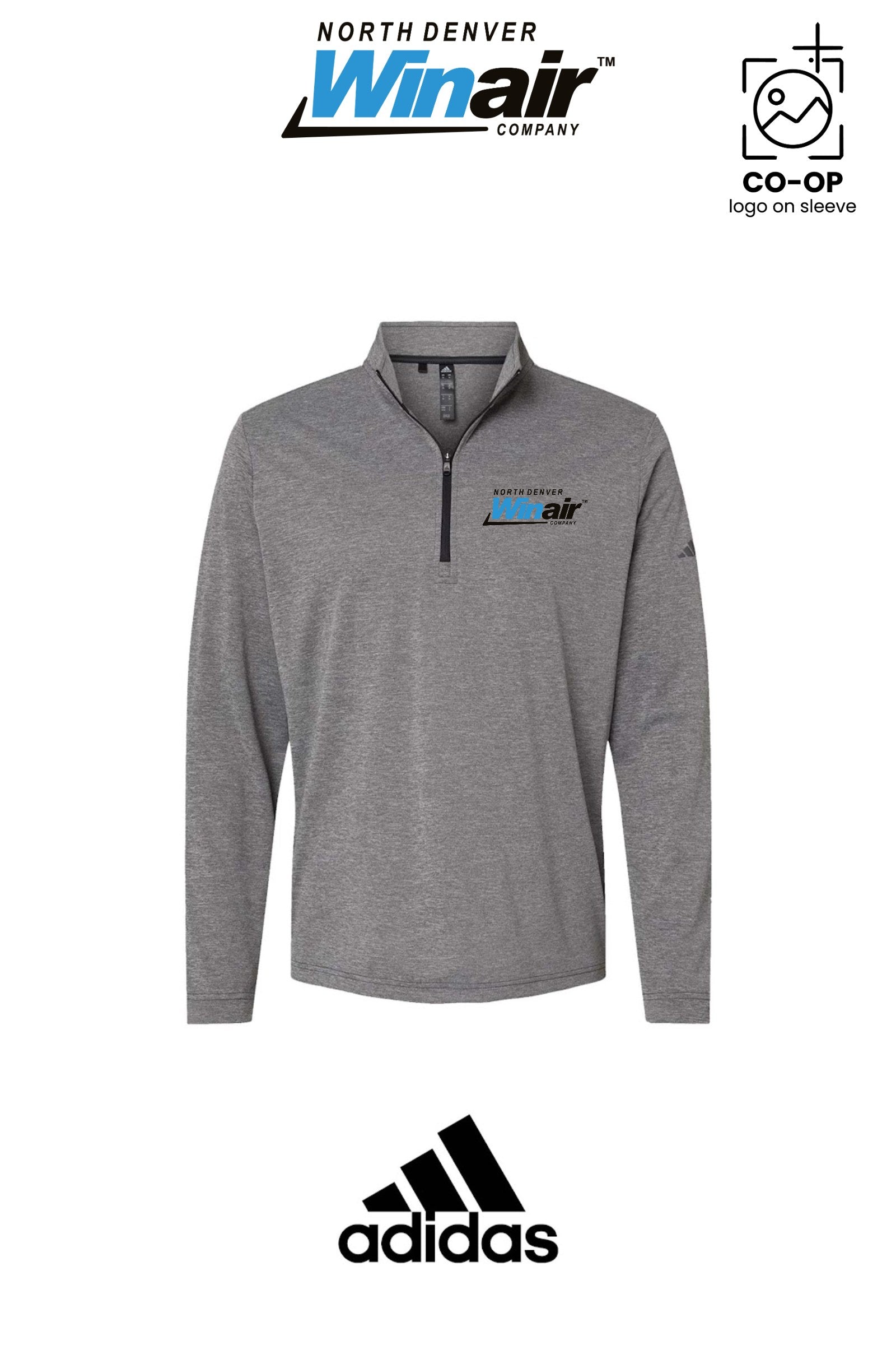 Adidas Mens Ultimate365 Lightweight Quarter-Zip Pullover - North Denver Winair