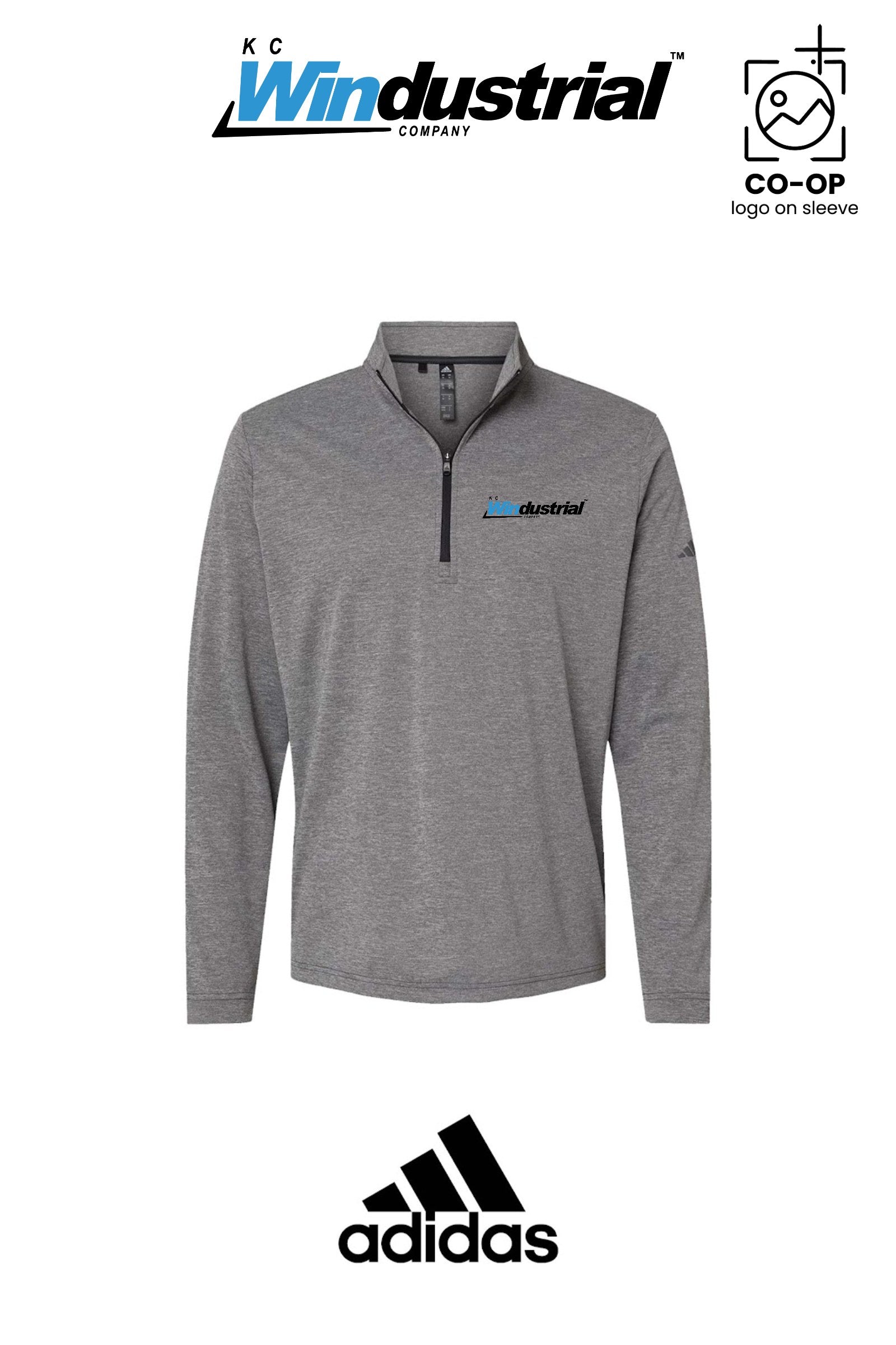 Adidas Mens Ultimate365 Lightweight Quarter-Zip Pullover - KC Windustrial