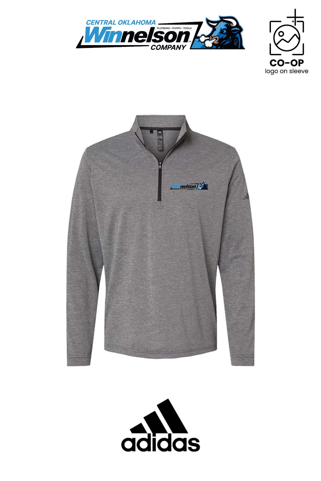 Adidas Mens Ultimate365 Lightweight Quarter-Zip Pullover - Winnelson Central Oklahoma