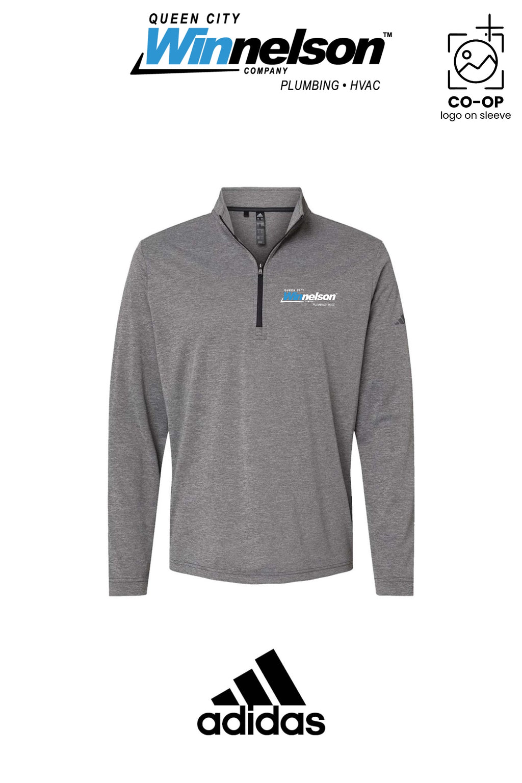 Adidas Mens Ultimate365 Lightweight Quarter-Zip Pullover - Queen City Winnelson