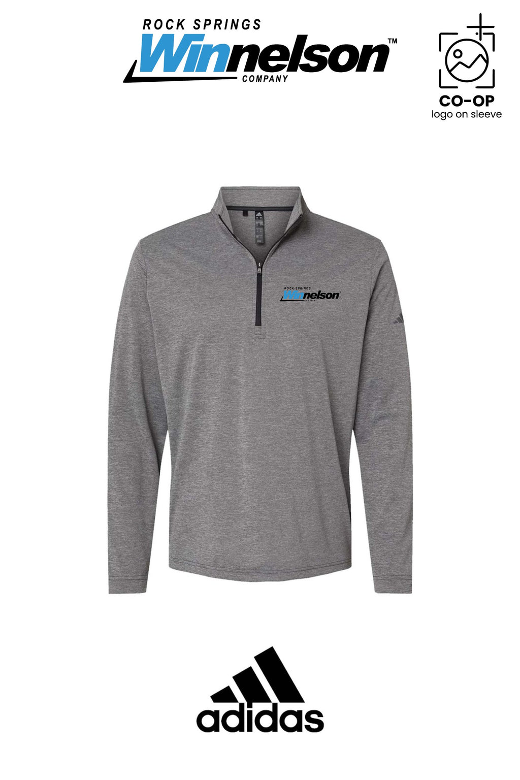 Adidas Mens Ultimate365 Lightweight Quarter-Zip Pullover - Rock Springs Winnelson