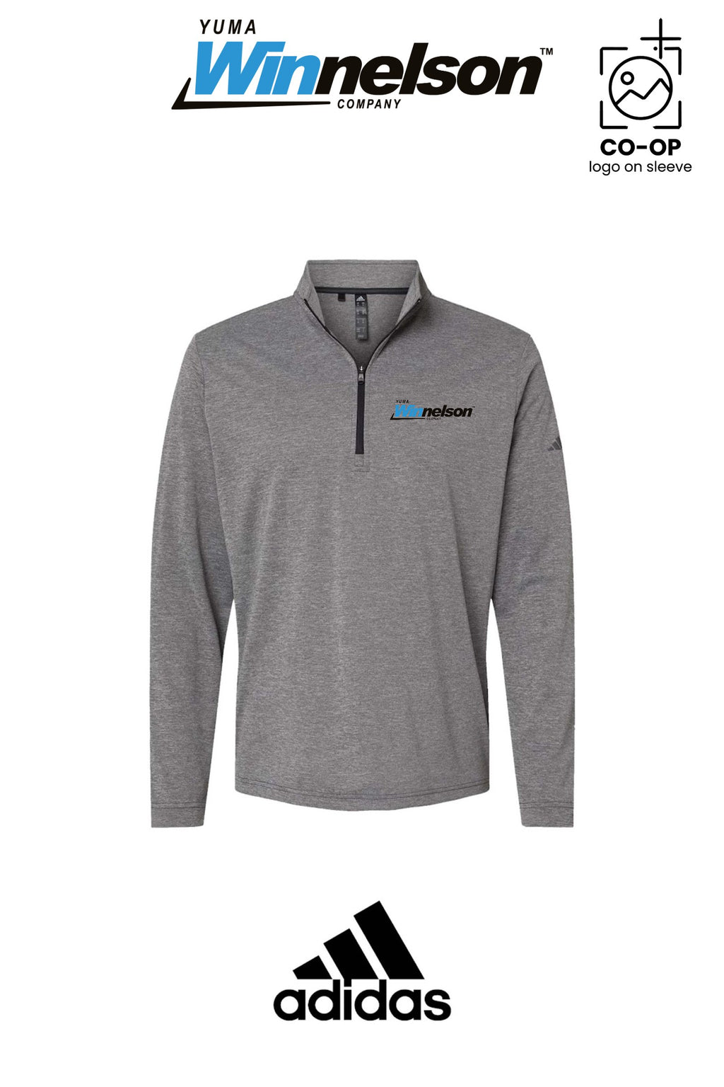 Adidas Mens Ultimate365 Lightweight Quarter-Zip Pullover - Yuma Winnelson