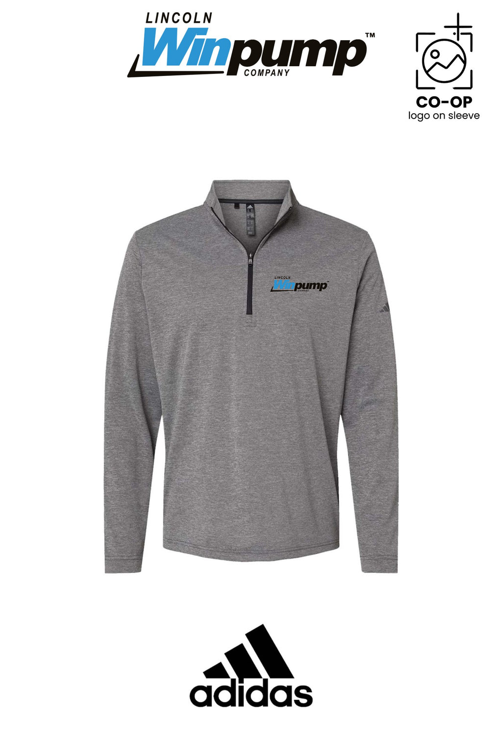 Adidas Mens Ultimate365 Lightweight Quarter-Zip Pullover - Lincoln Winpump