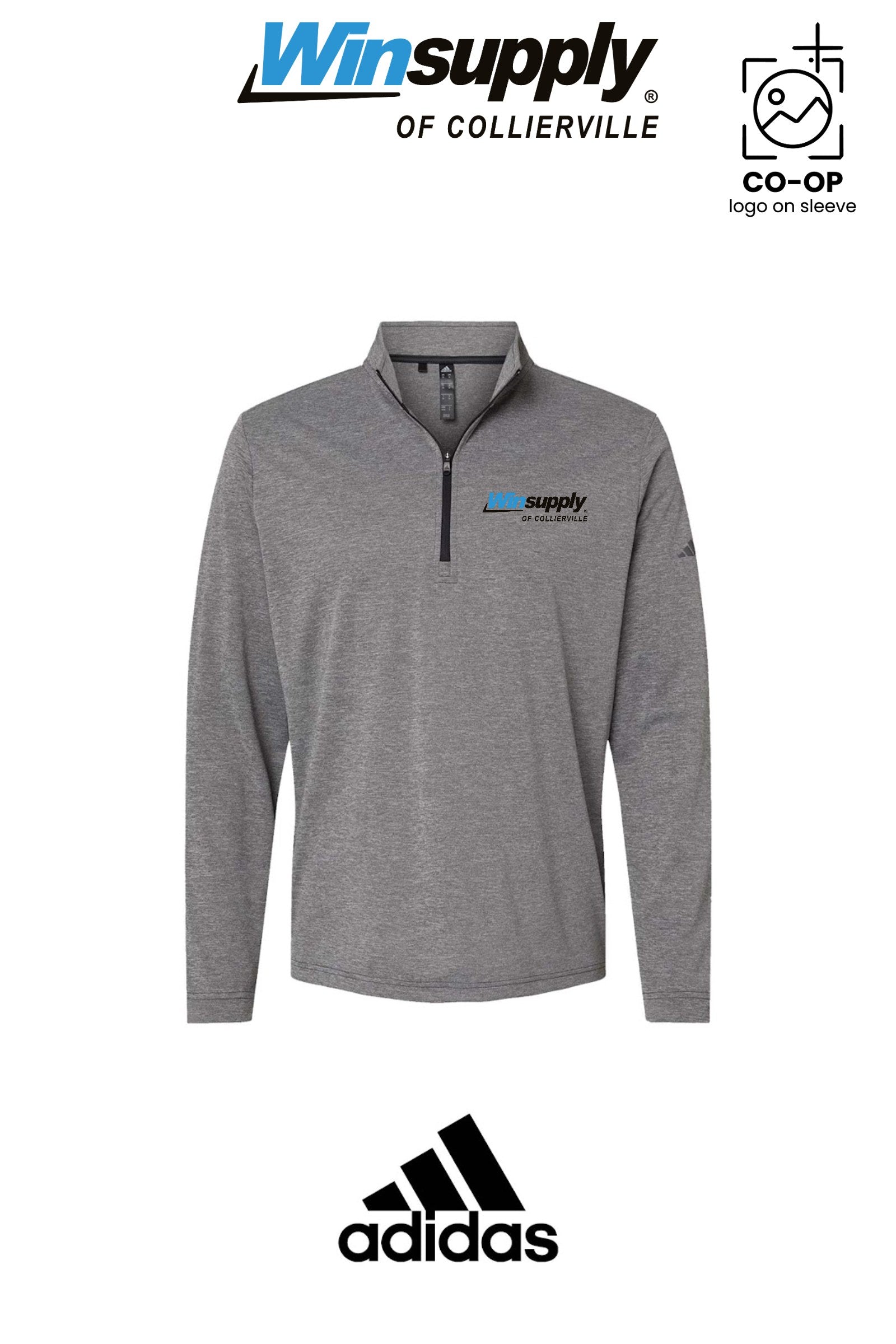 Adidas Mens Ultimate365 Lightweight Quarter-Zip Pullover - Winston Salem Noland