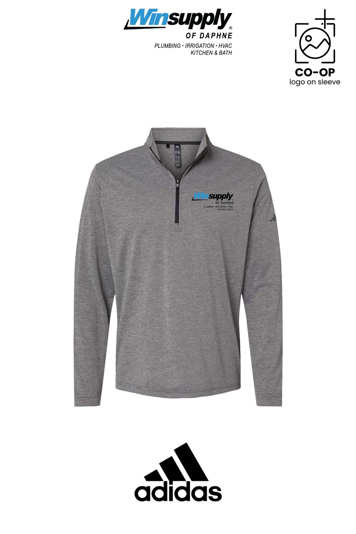 Adidas Mens Ultimate365 Lightweight Quarter-Zip Pullover - Winsupply of Daphne