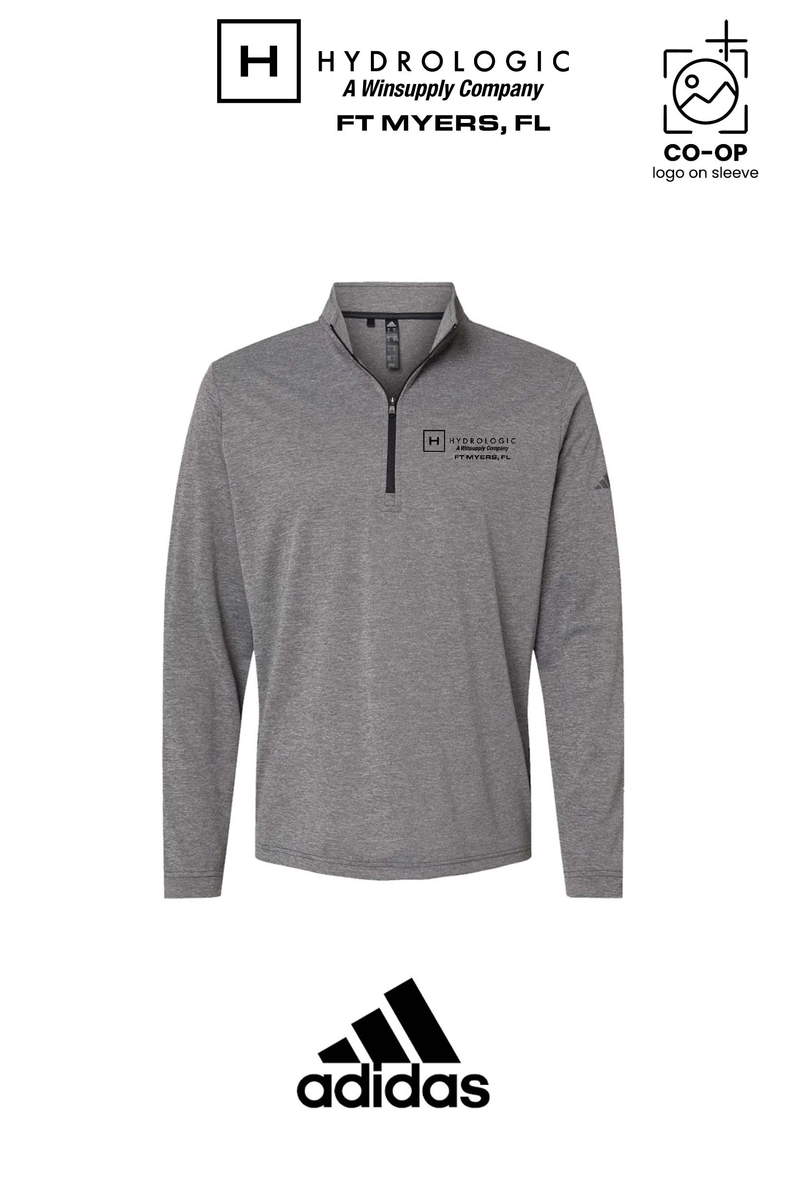 Adidas Mens Ultimate365 Lightweight Quarter-Zip Pullover - Winsupply Ft Myers FL Co.