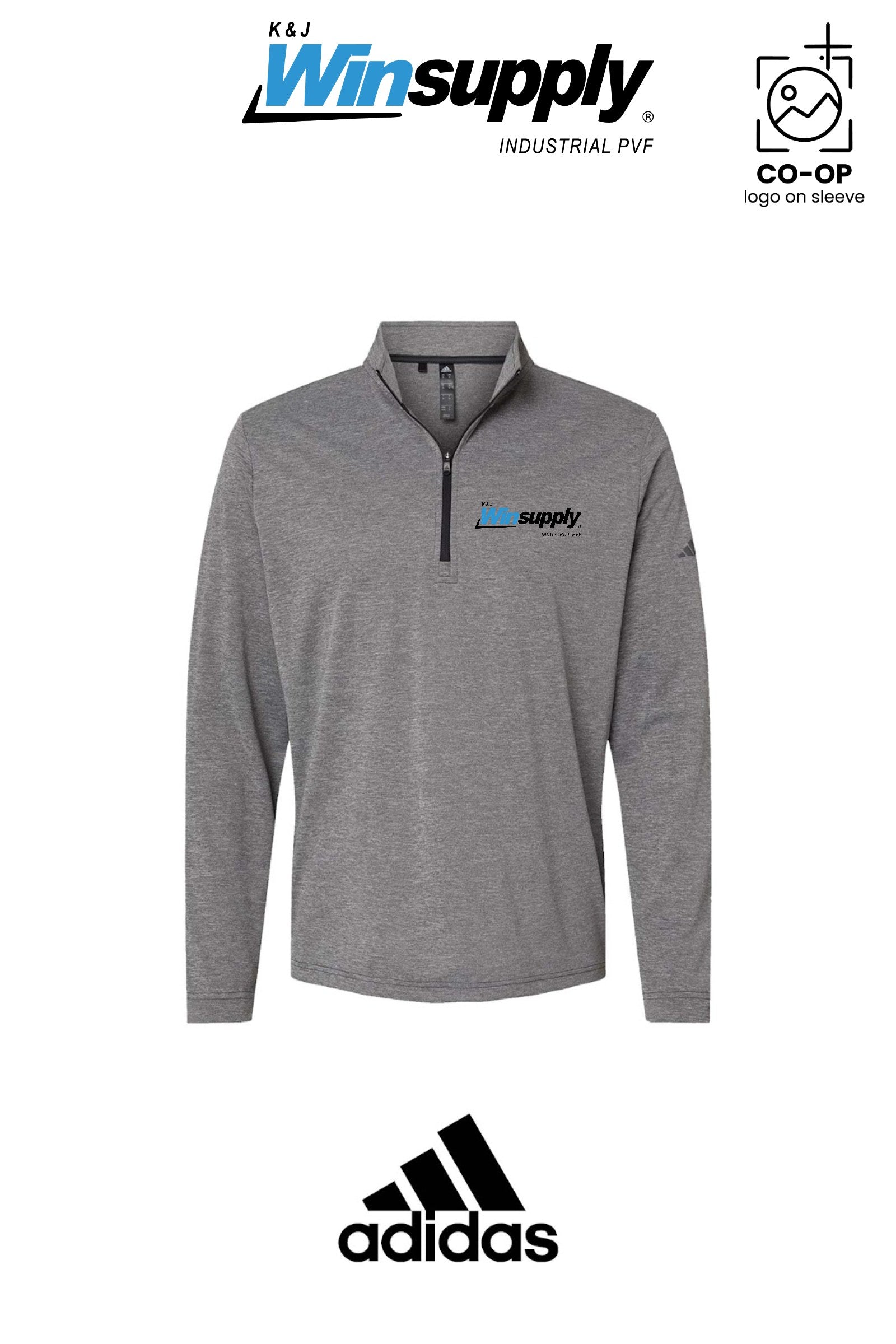 Adidas Mens Ultimate365 Lightweight Quarter-Zip Pullover - K & J Winsupply, Industrial PVF
