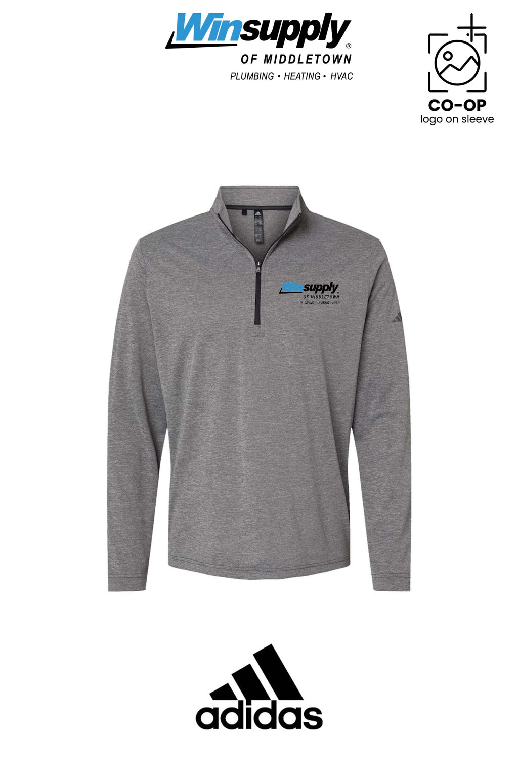 Adidas Mens Ultimate365 Lightweight Quarter-Zip Pullover - Winsupply of Middletown