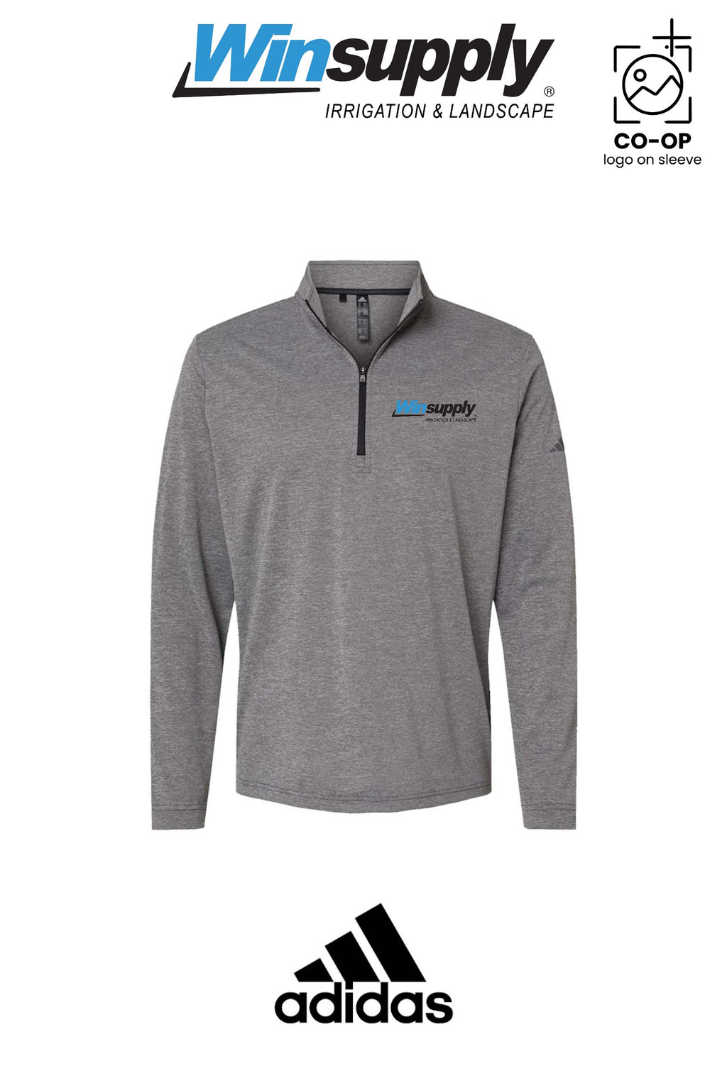 Adidas Mens Ultimate365 Lightweight Quarter-Zip Pullover - Winsupply NE Albuquerque NM Co.