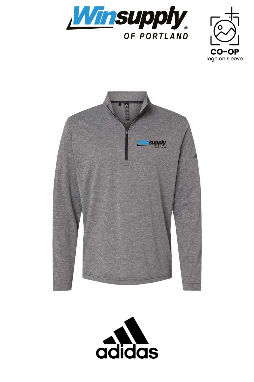 Adidas Mens Ultimate365 Lightweight Quarter-Zip Pullover - Winsupply of Portland