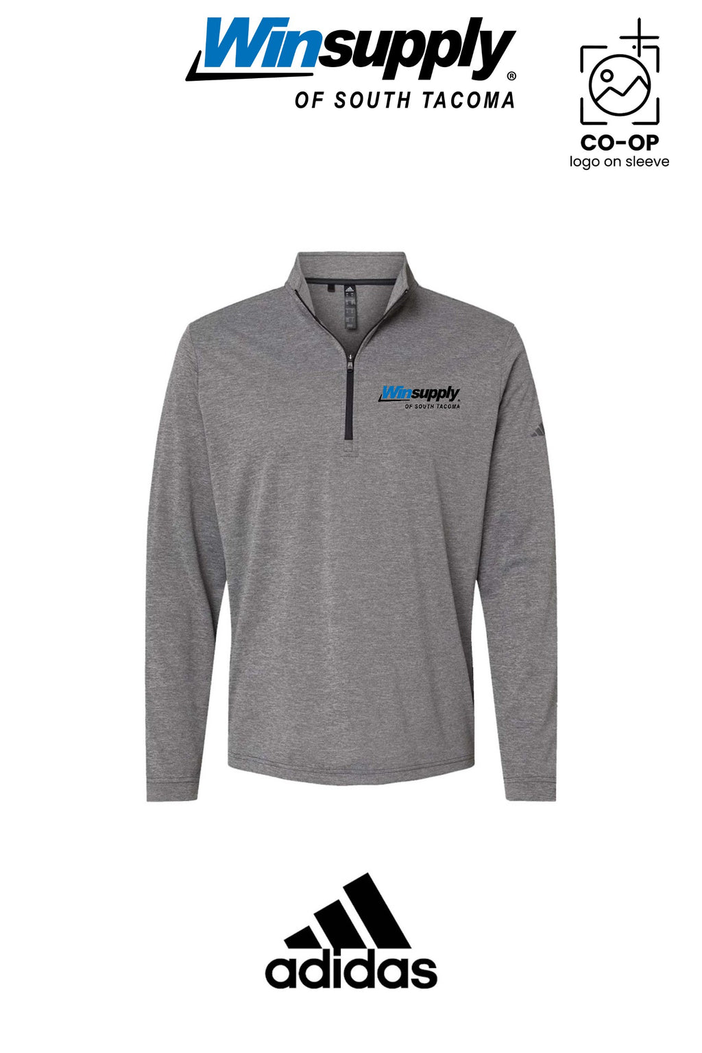 Adidas Mens Ultimate365 Lightweight Quarter-Zip Pullover - Winsupply of South Tacoma