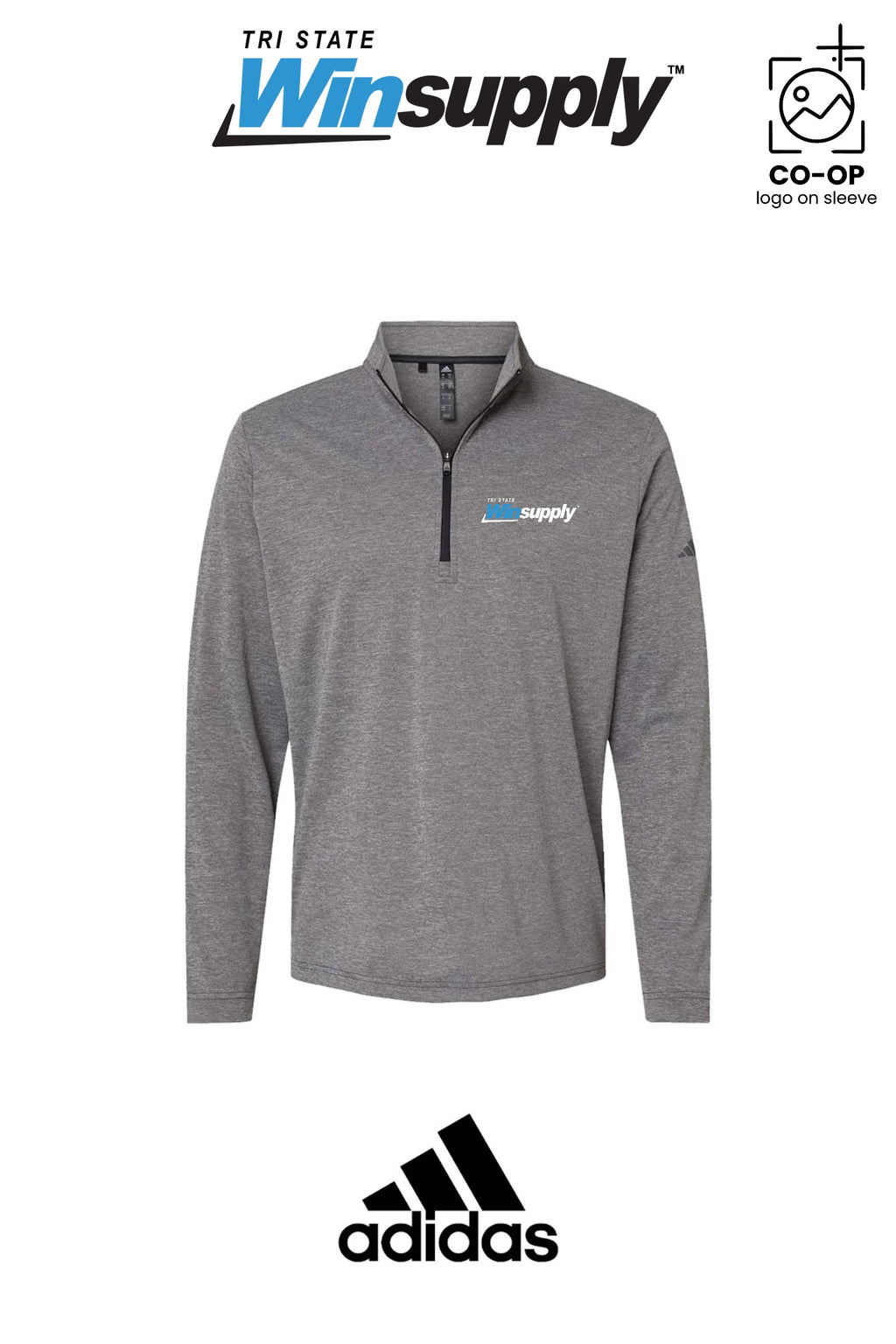 Adidas Mens Ultimate365 Lightweight Quarter-Zip Pullover - Tri-State Winsupply