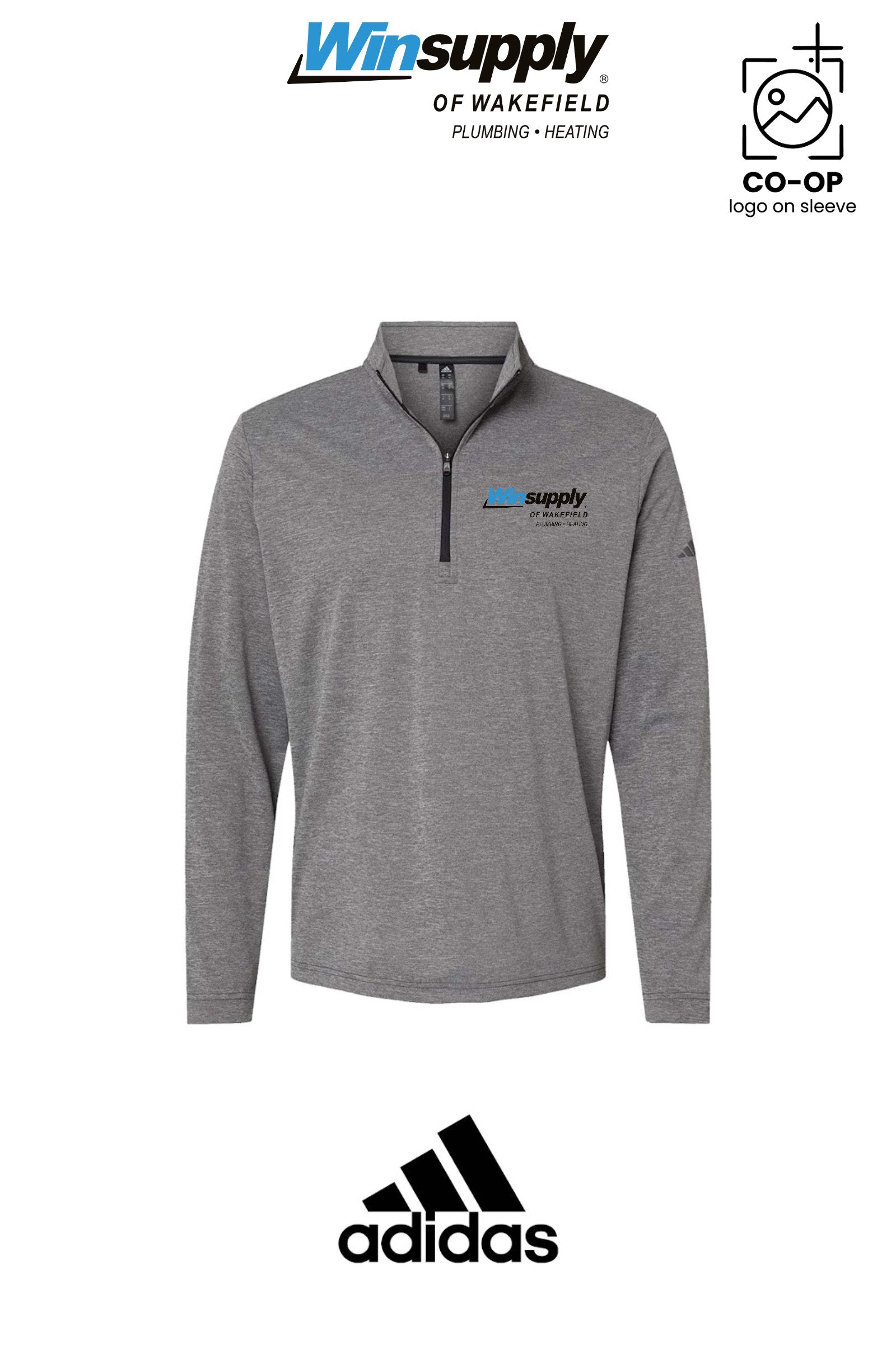 Adidas Mens Ultimate365 Lightweight Quarter-Zip Pullover - Winsupply of Wakefield