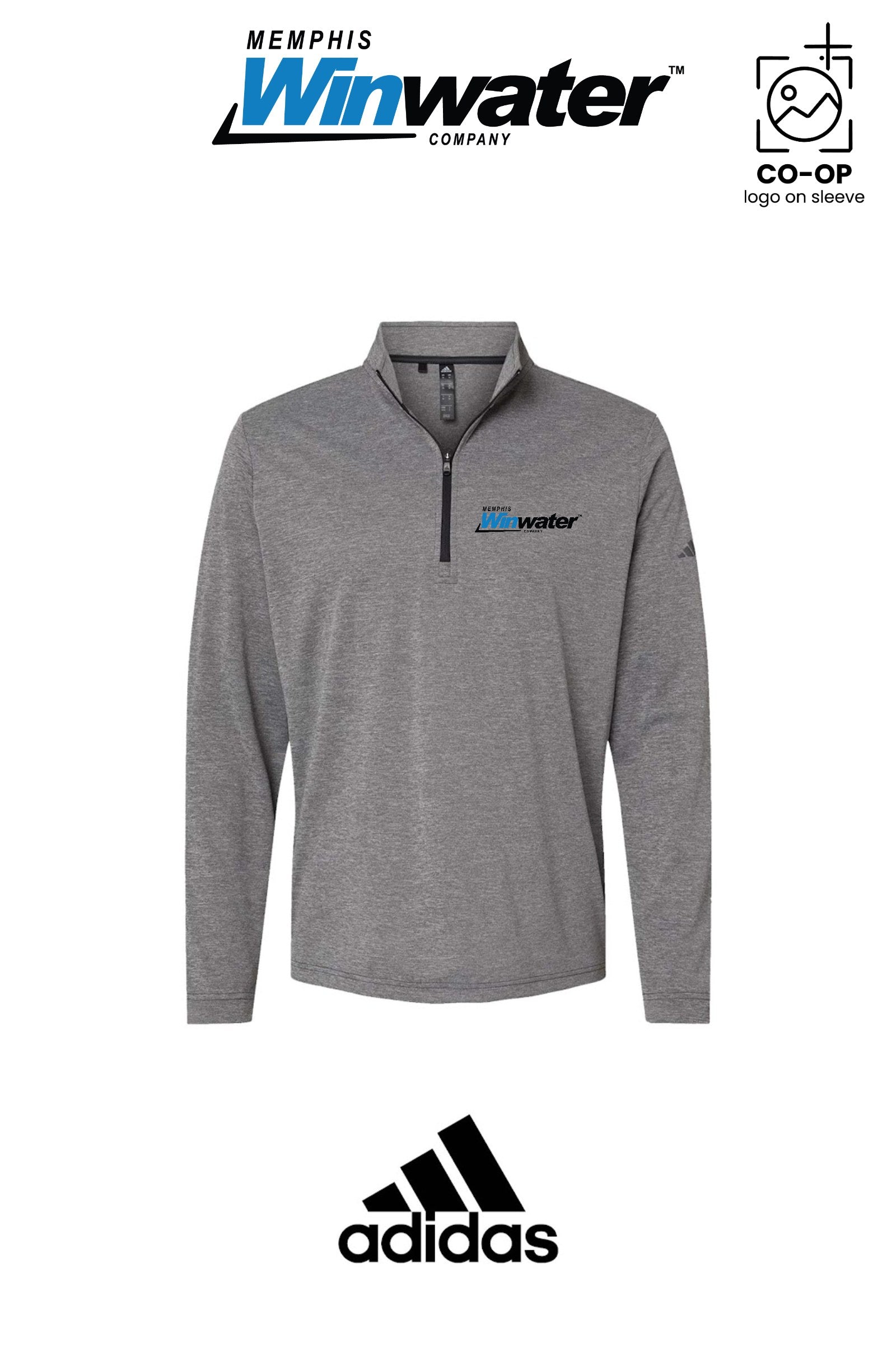 Adidas Mens Ultimate365 Lightweight Quarter-Zip Pullover - Memphis Winwater