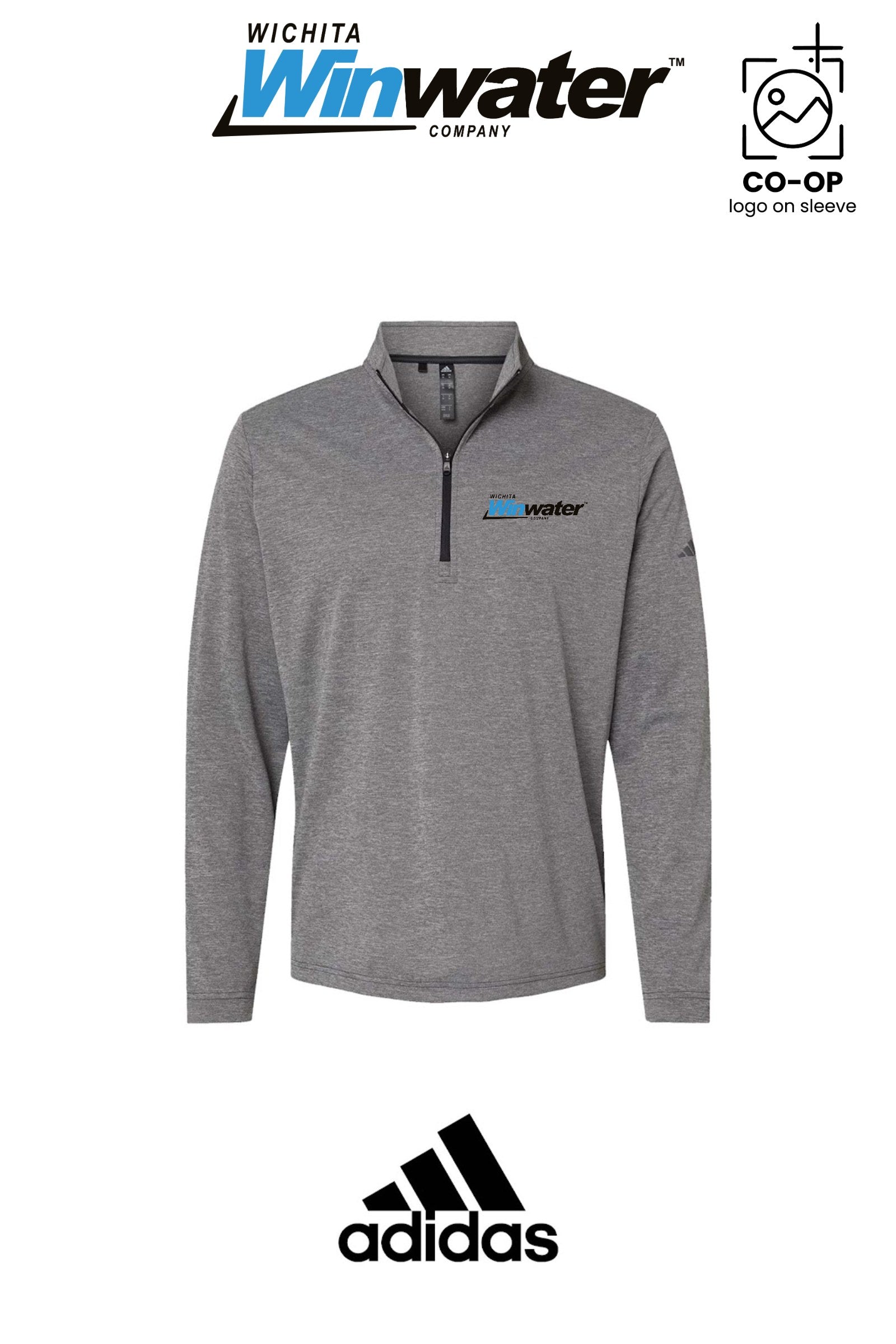 Adidas Mens Ultimate365 Lightweight Quarter-Zip Pullover - Wichita Winwater