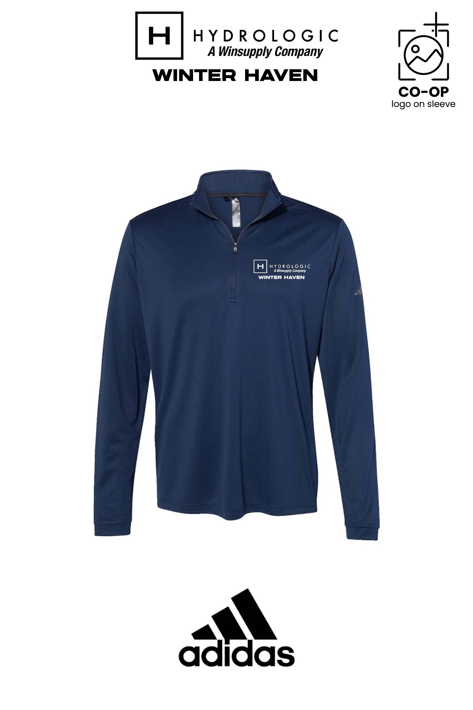 Adidas Mens Ultimate365 Lightweight Quarter-Zip Pullover - Winsupply of Winter Haven