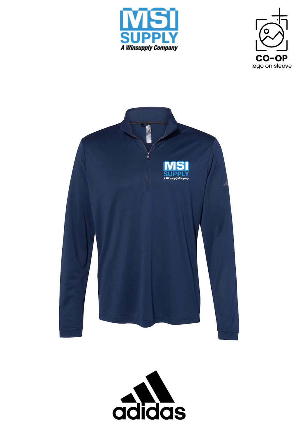 Adidas Mens Ultimate365 Lightweight Quarter-Zip Pullover - MSI Supply Houston