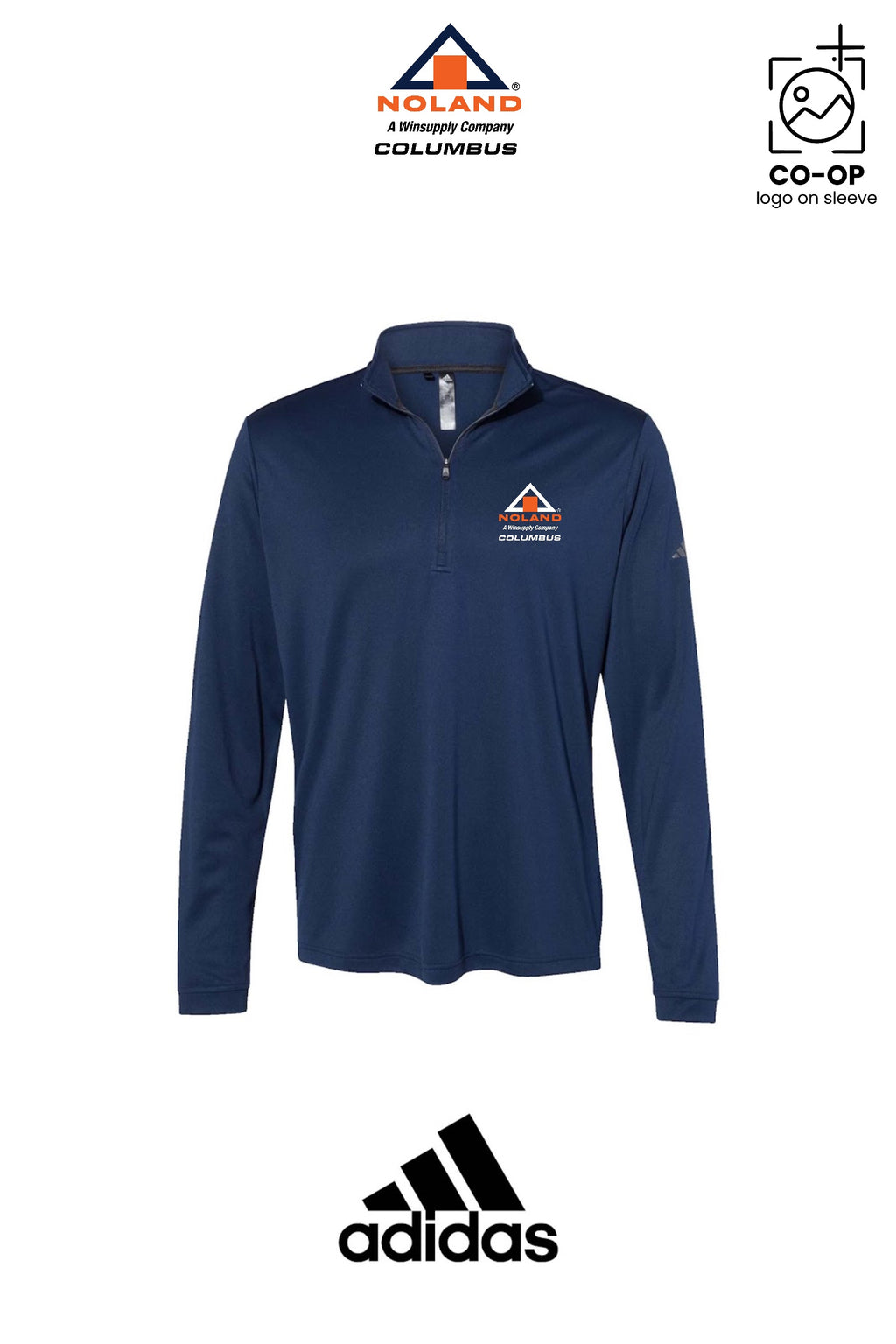 Adidas Mens Ultimate365 Lightweight Quarter-Zip Pullover - Columbus Noland