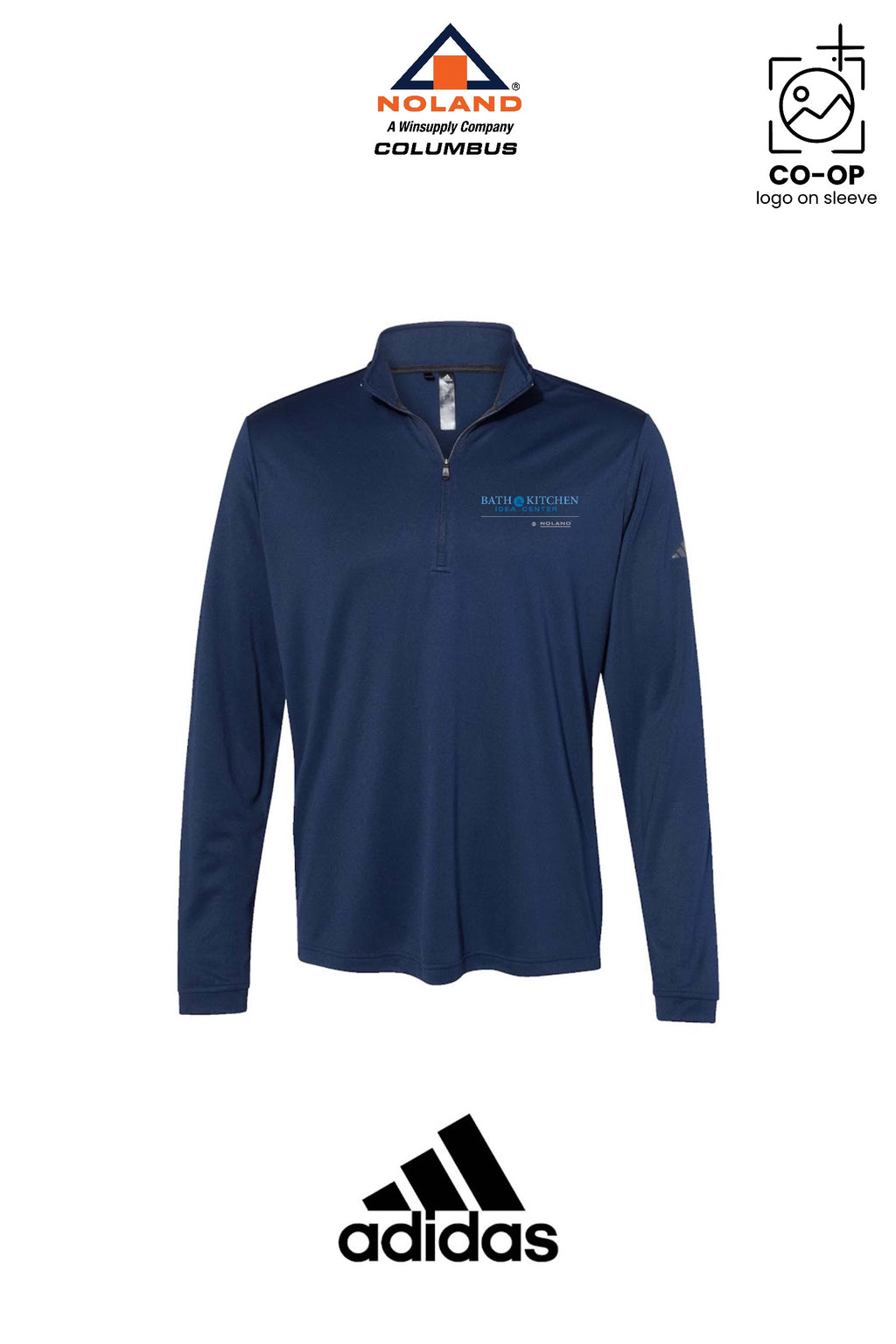 Adidas Mens Ultimate365 Lightweight Quarter-Zip Pullover - Columbus Noland