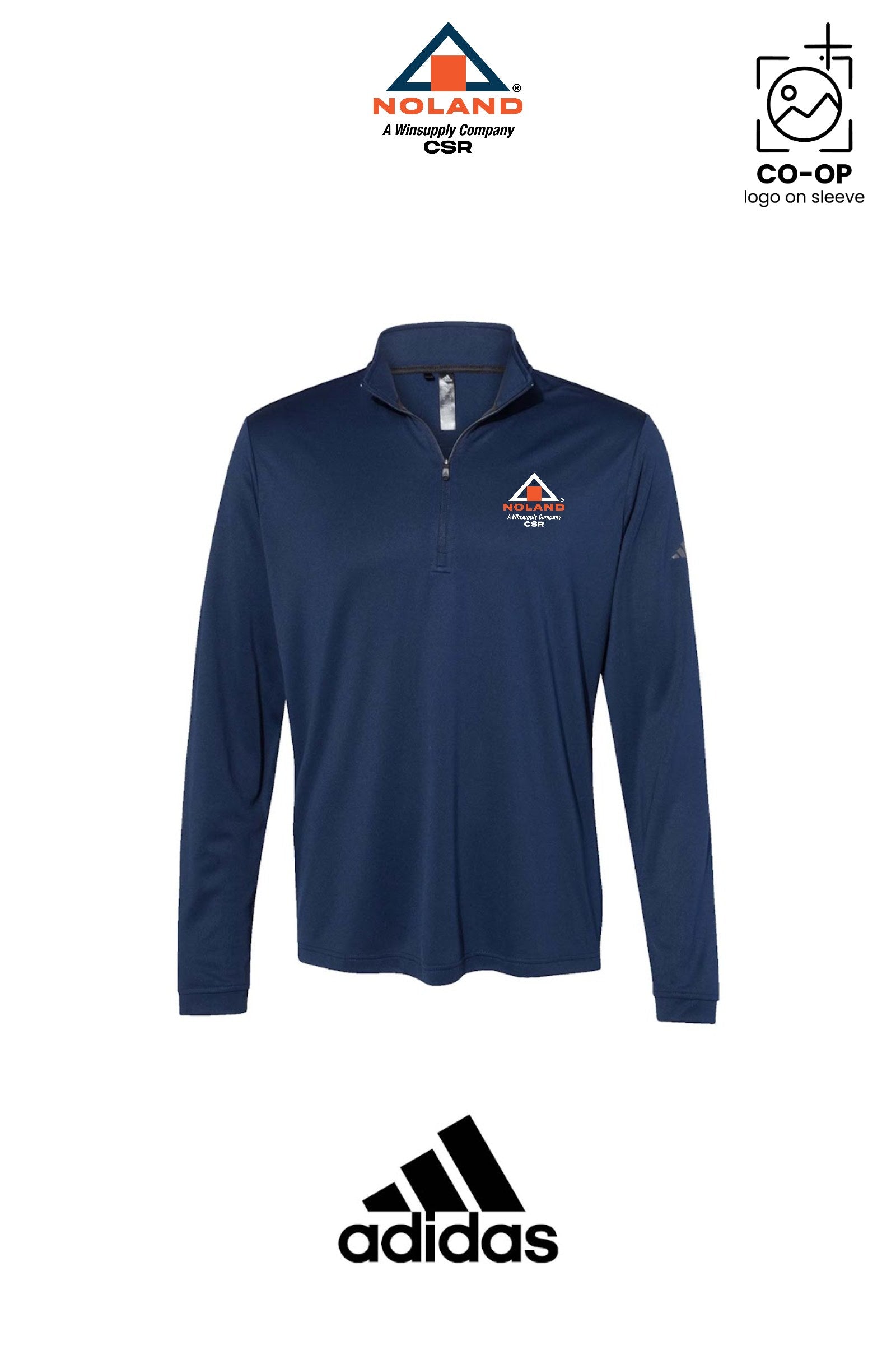 Adidas Mens Ultimate365 Lightweight Quarter-Zip Pullover - Noland CSR