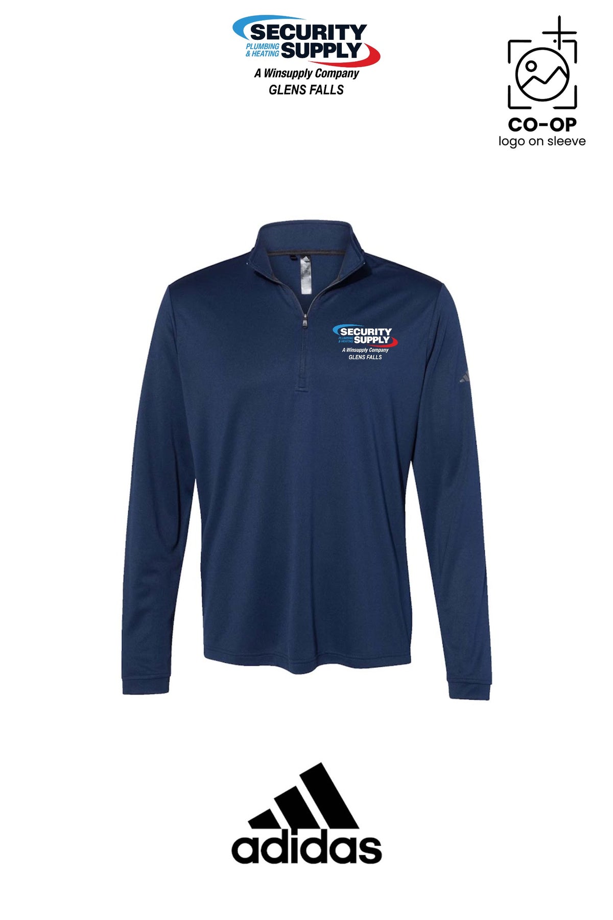 Adidas Mens Ultimate365 Lightweight Quarter-Zip Pullover - SPHS Glens Falls