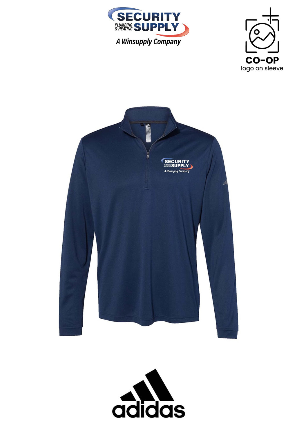 Adidas Mens Ultimate365 Lightweight Quarter-Zip Pullover - SPHS Watertown