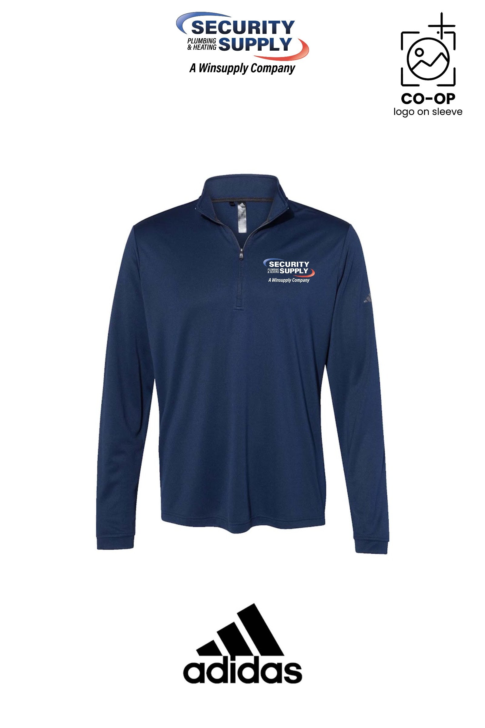 Adidas Mens Ultimate365 Lightweight Quarter-Zip Pullover - SPHS Watertown
